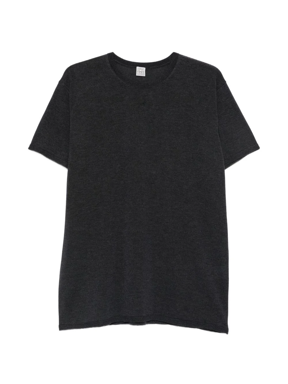 fine-knit short-sleeve top - 1