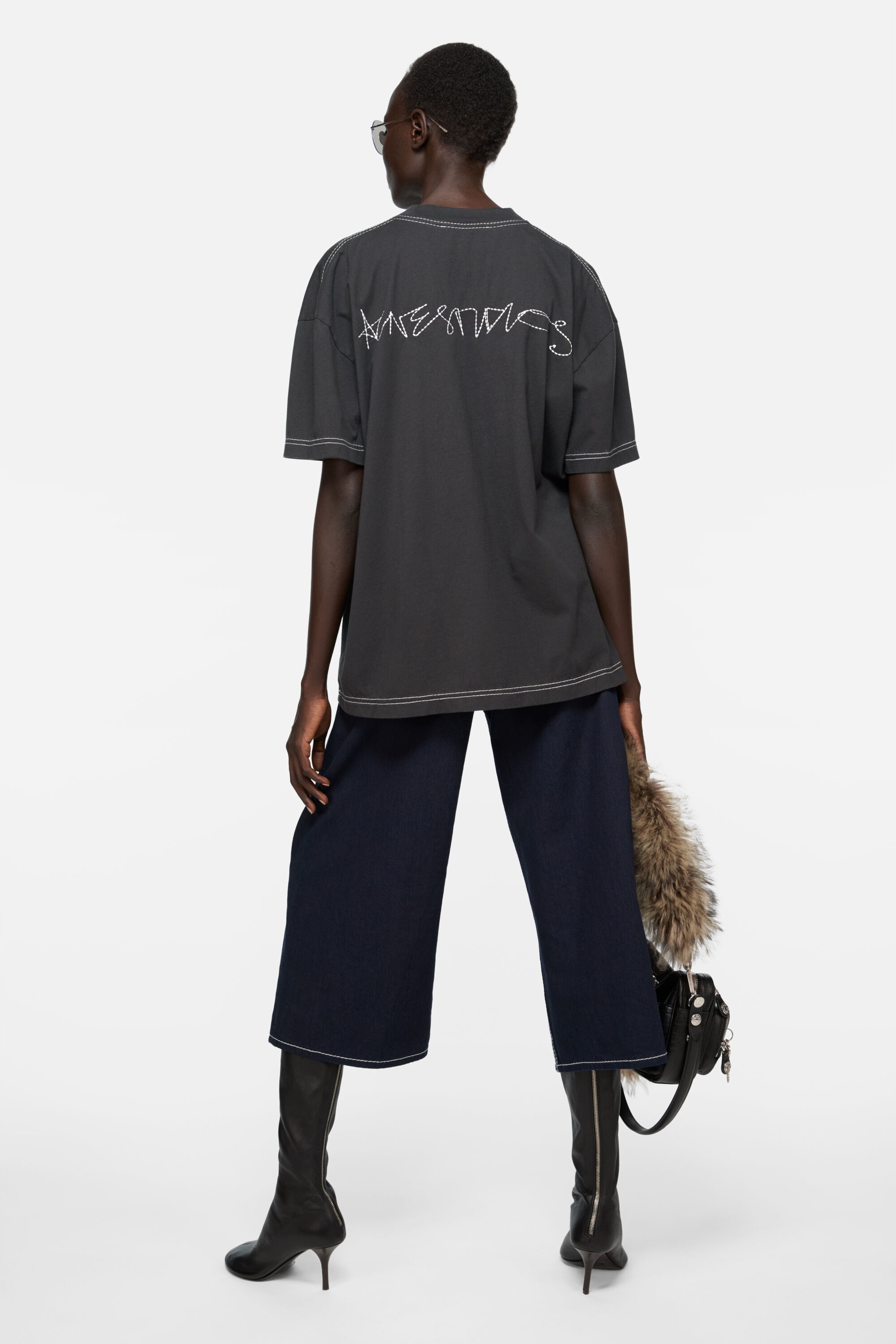 Logo t-shirt - Faded black - 3