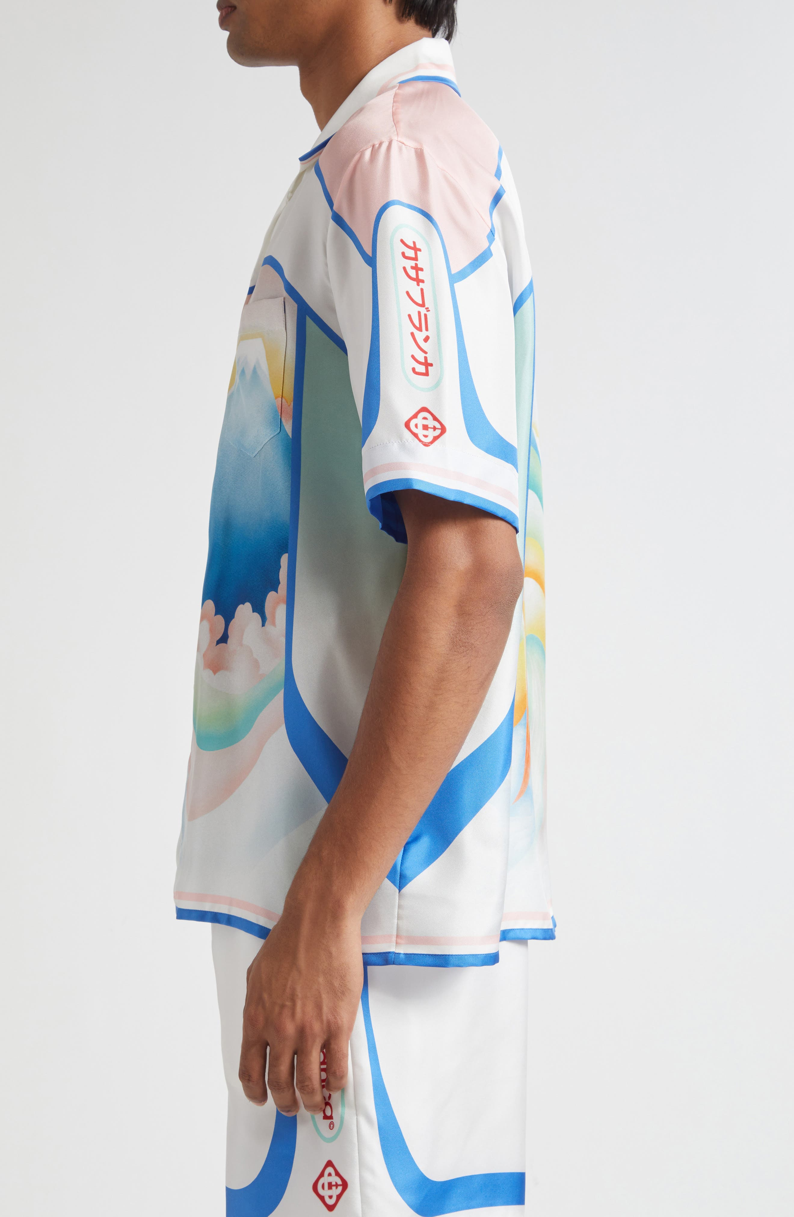 Casablanca Fuji Dream Silk Camp Shirt at Nordstrom - 4