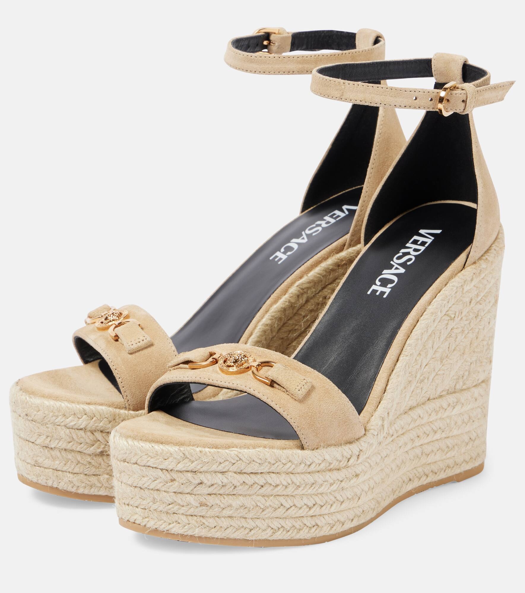 Medusa '95 leather wedge sandals - 5
