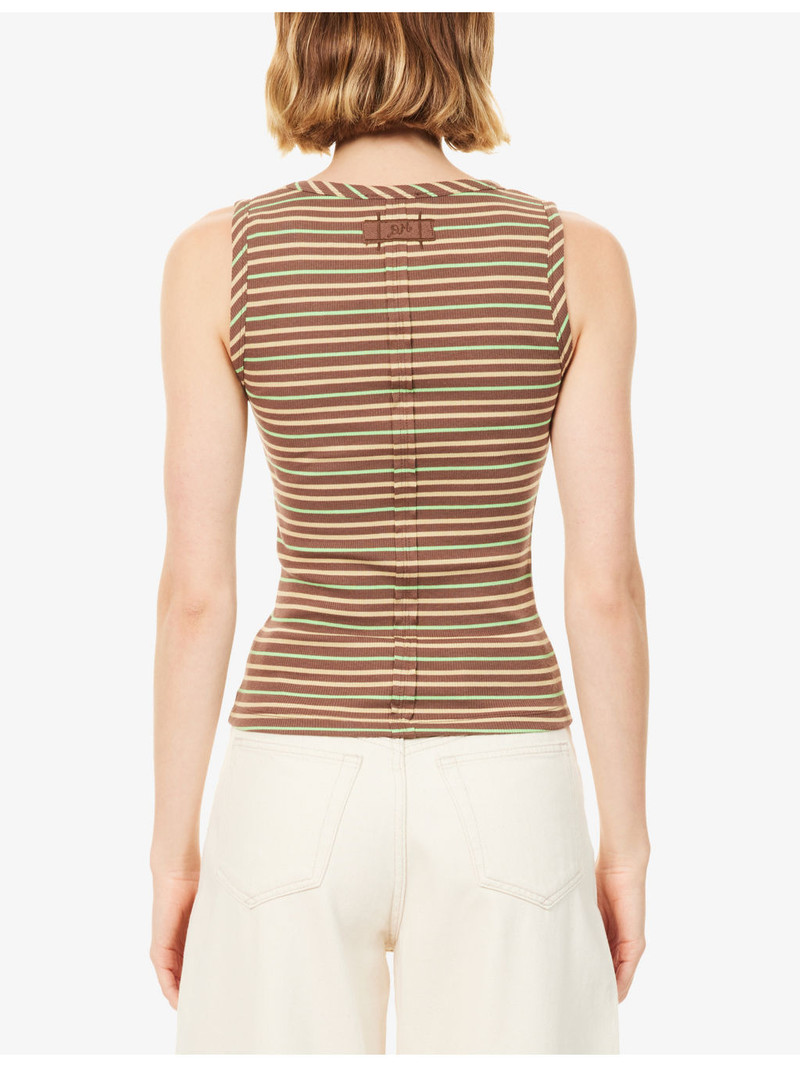 Arlea Striped Cotton-Blend Top 4