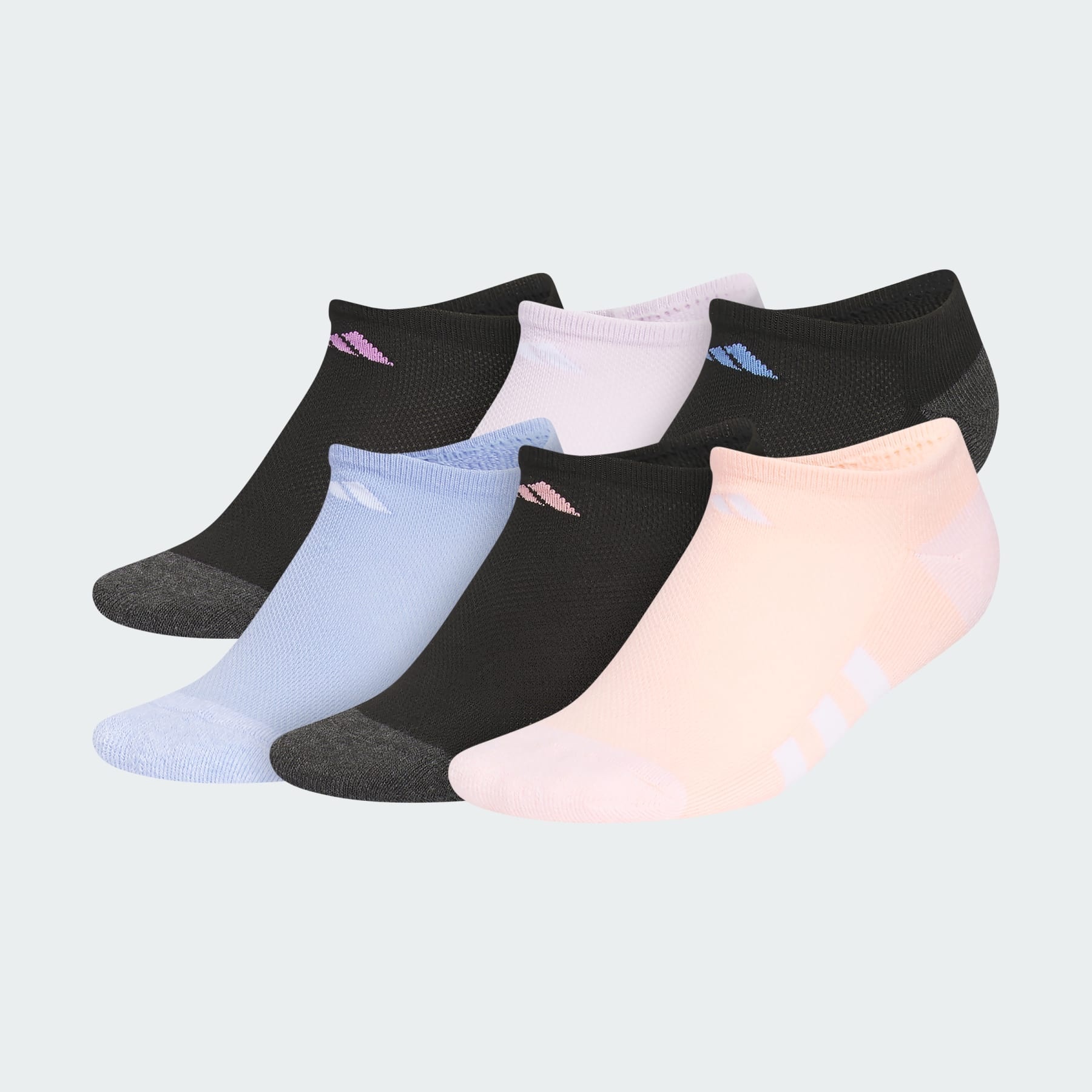 Athletic Cushioned 6-Pack No-Show Socks Kids - 1