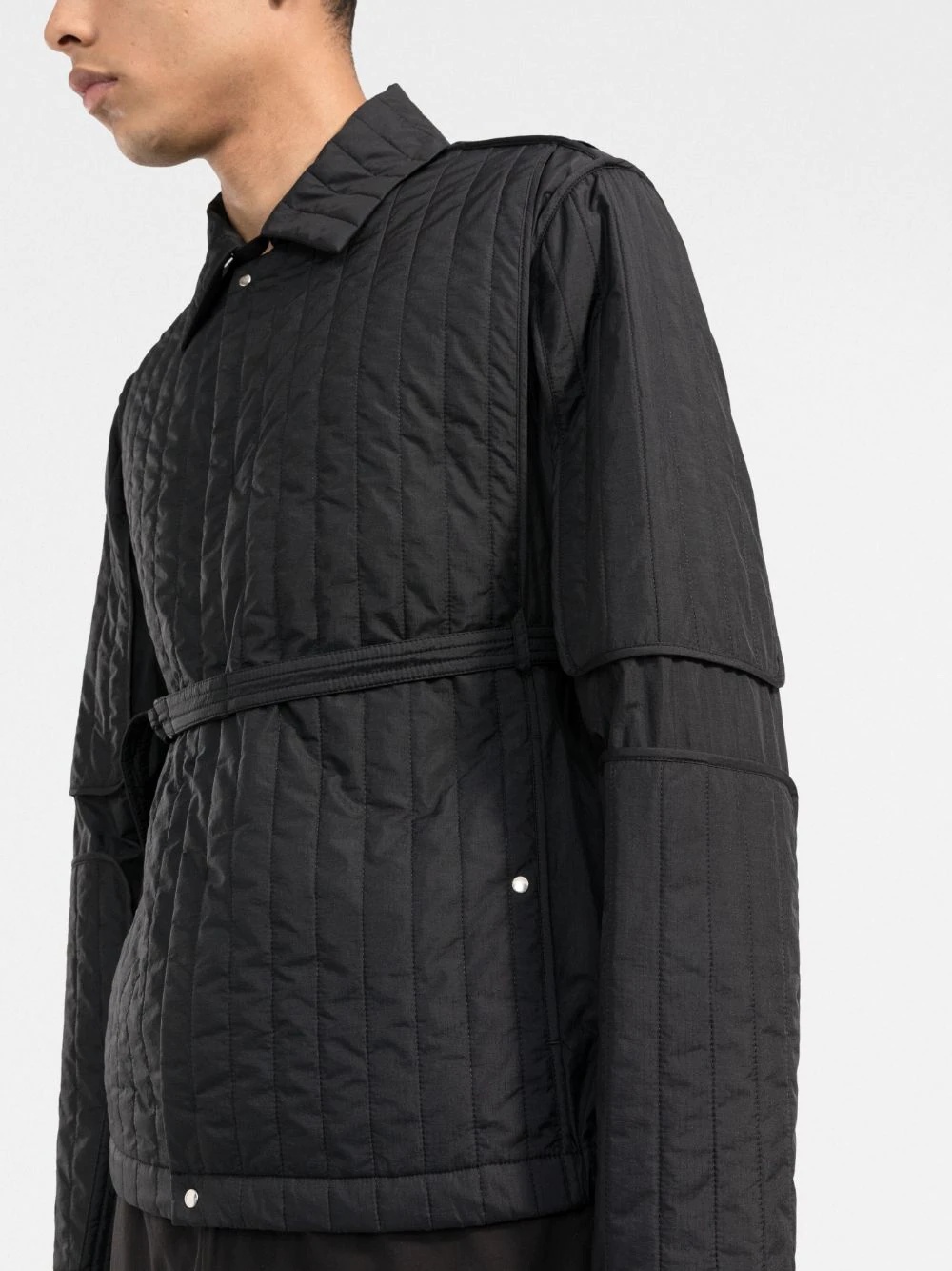 quilted shirt jacket - 3