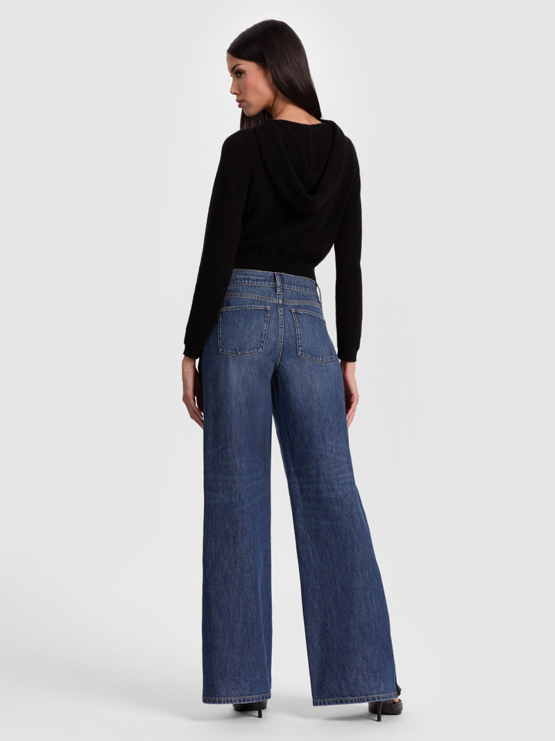 Alice + Olivia DOLLIE CARDIGAN ZIP HOODIE outlook