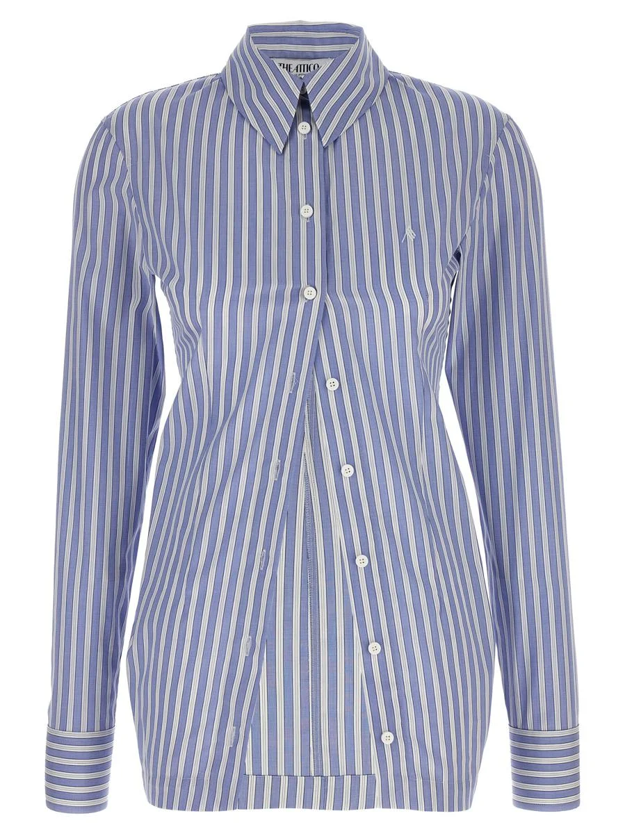 The Attico Striped Shirt - 1