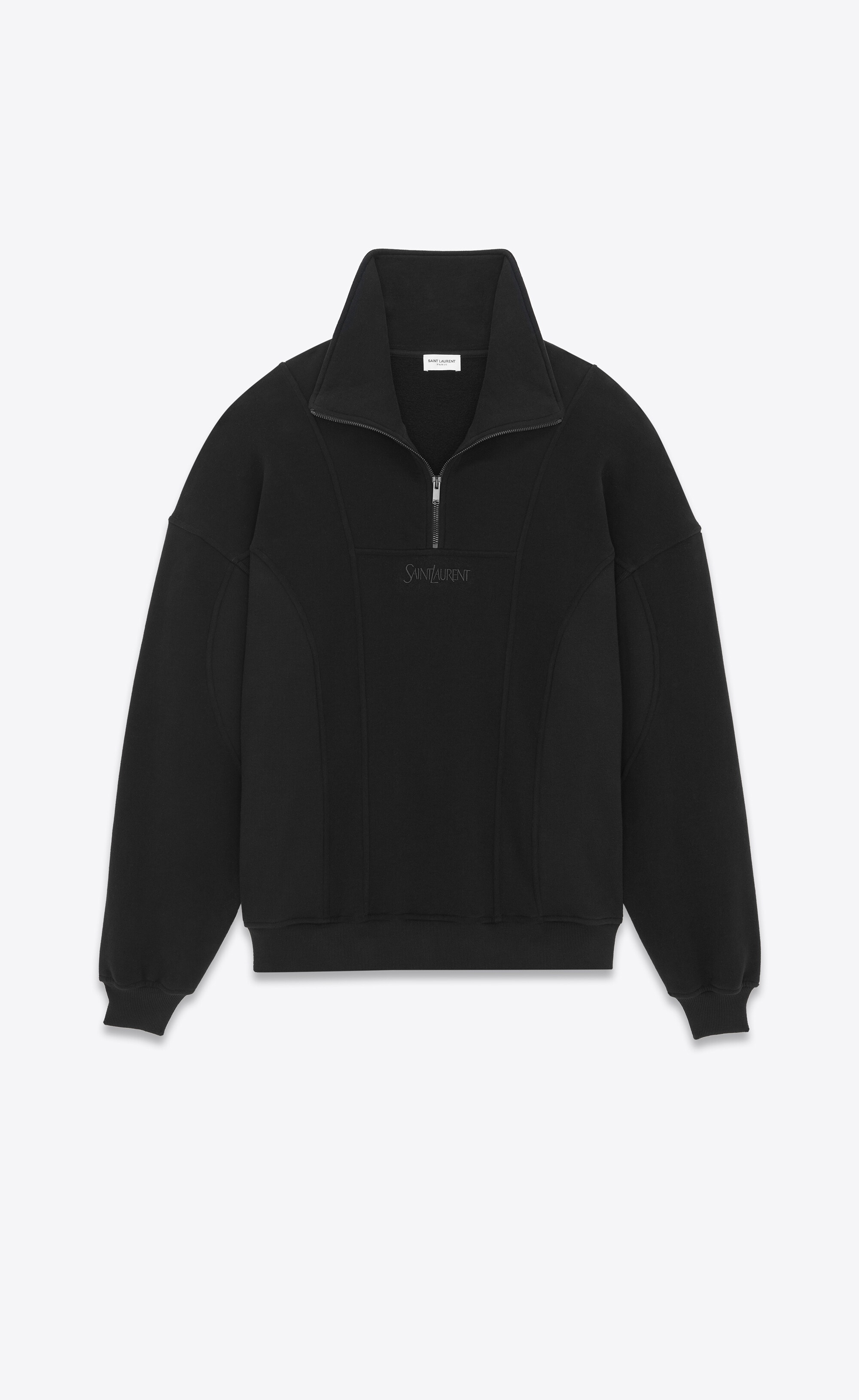 saint laurent half-zip sweatshirt - 2