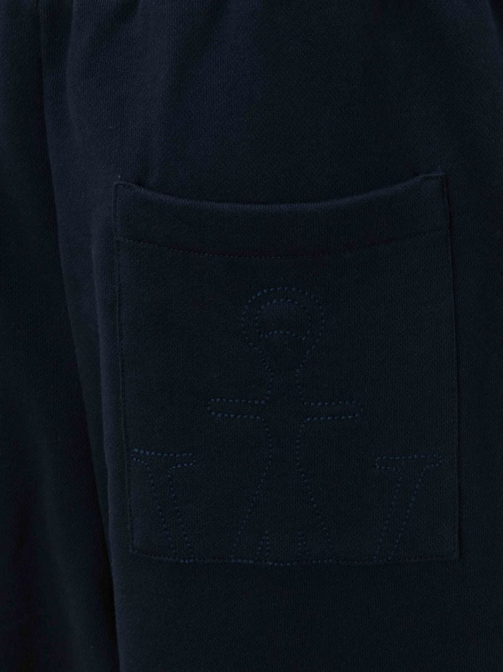 WIDE LEG CONTRAST STITCH TRACK PANT - 5
