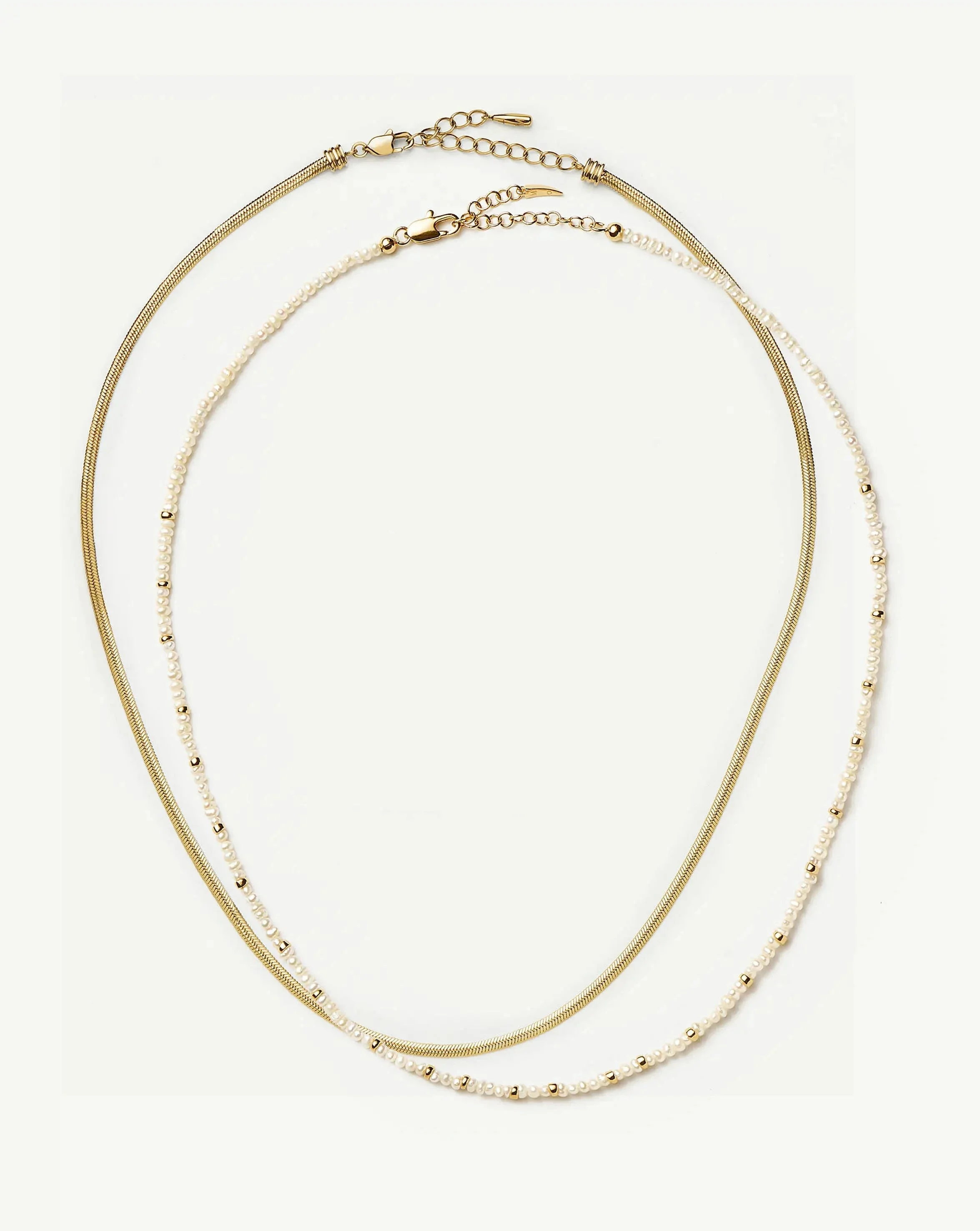 The Everyday Pearl Necklace Set - 1