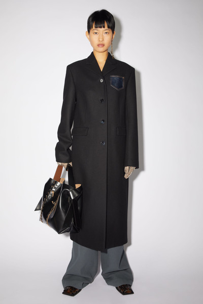 Acne Studios Tailored wool coat - Black outlook