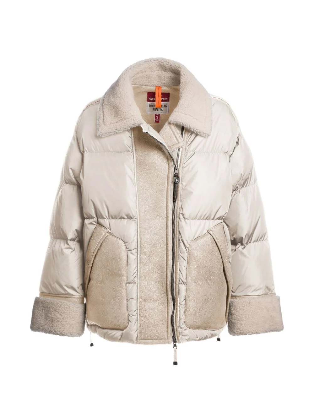 Chyna shearling-trimmed puffer jacket - 1
