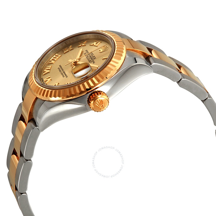 Rolex Lady Datejust Champagne Dial Ladies Steel and 18kt Yellow Gold Oyster Watch 279173CRO - 2