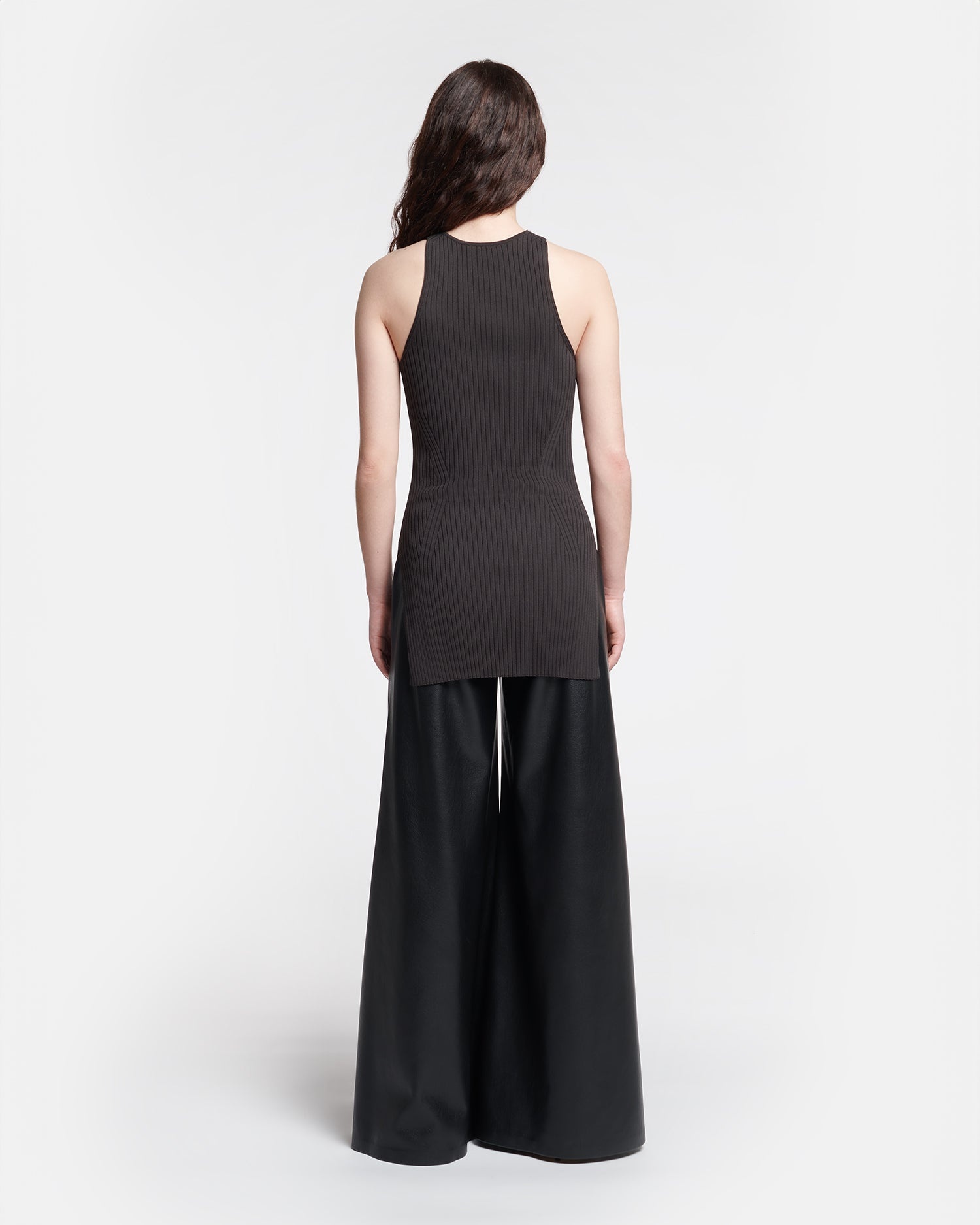 Ribbed-Knit Halterneck Top - 5