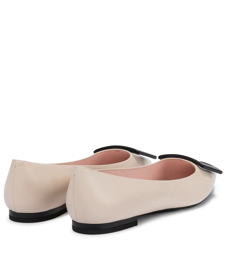 Gommettine leather ballet flats - 3