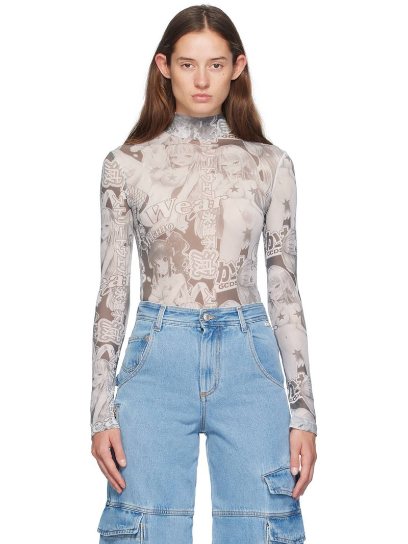 Gray Hentai Bodysuit 1