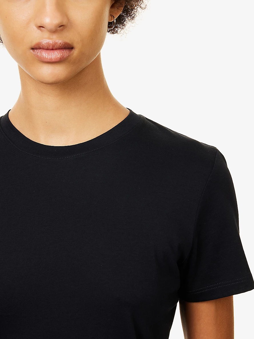 Essential round-neck cotton-jersey T-shirt - 5
