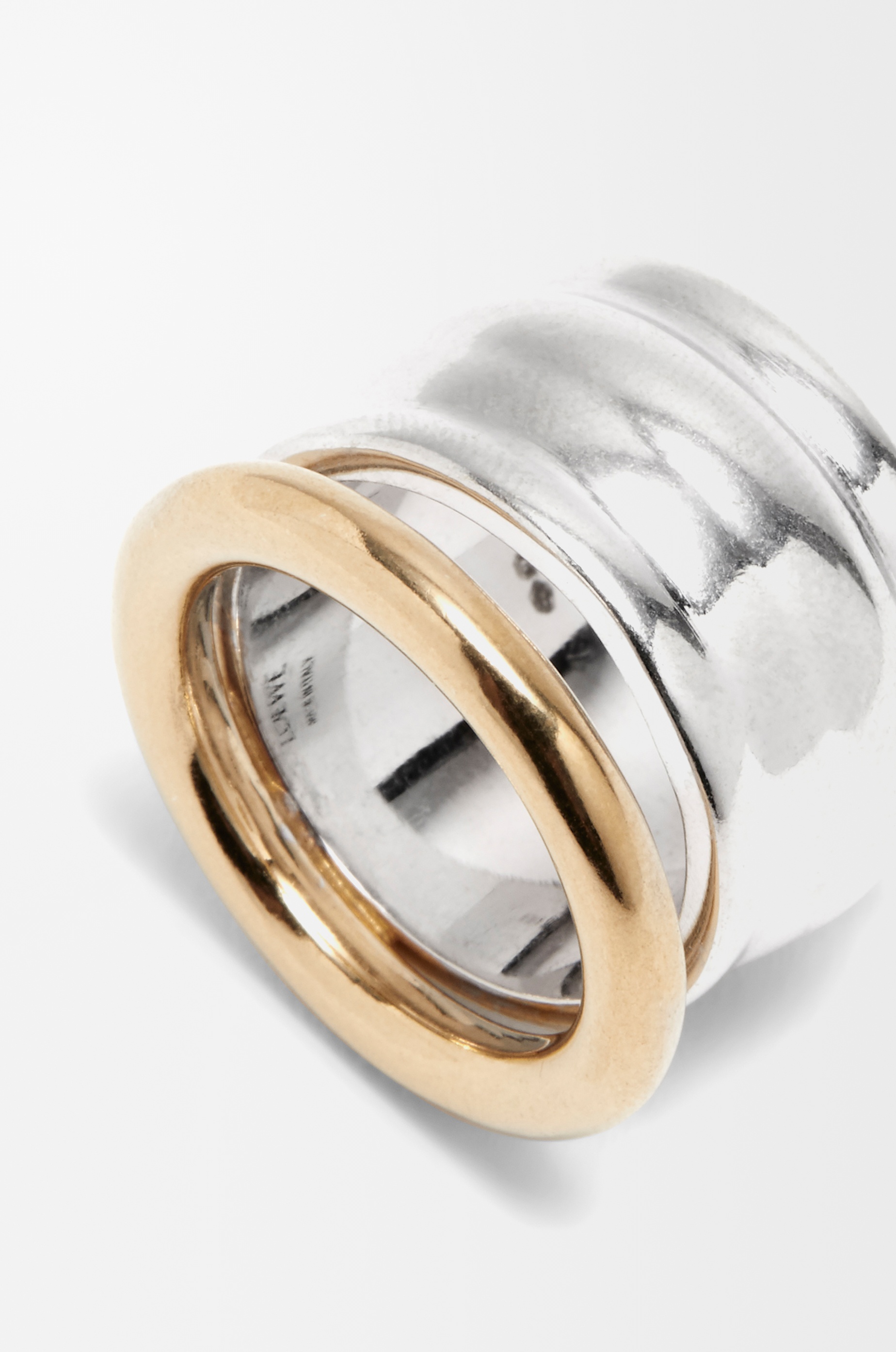 Nappa knot ring in sterling silver - 4