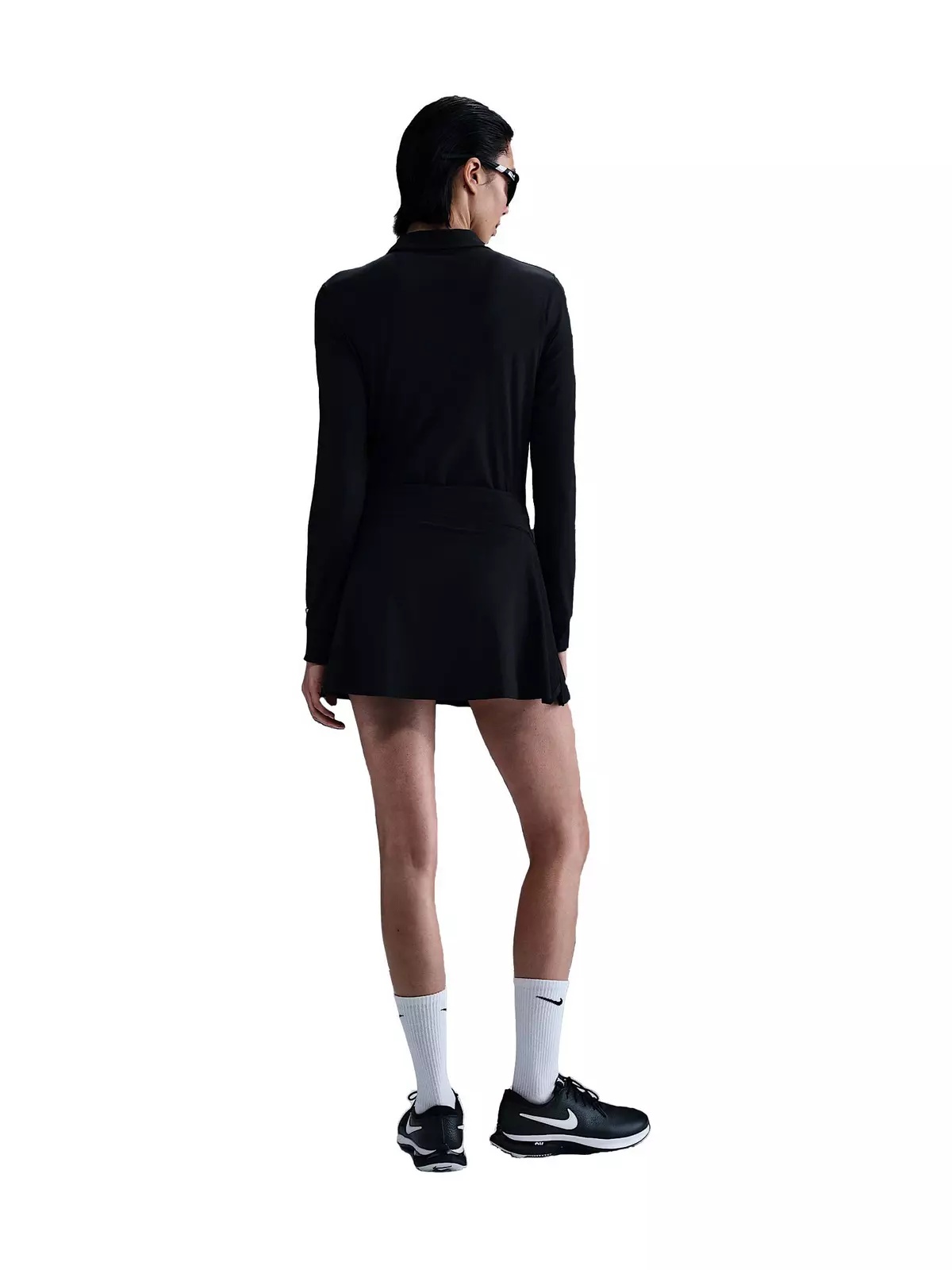Women's Victory Dri-FIT Long-Sleeve Polo - Black - 5