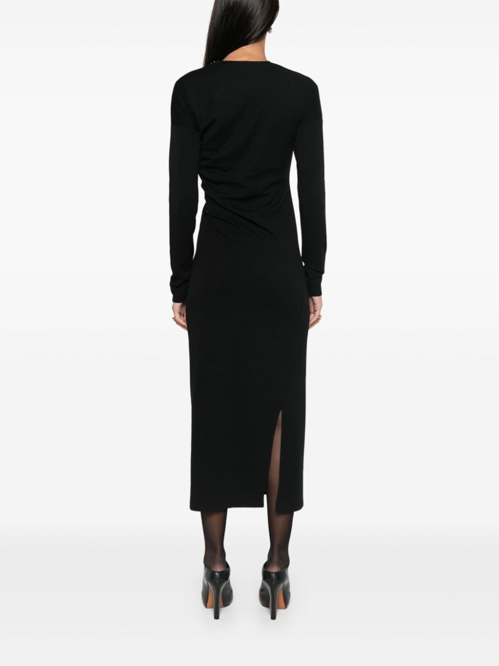 twisted midi dress - 4