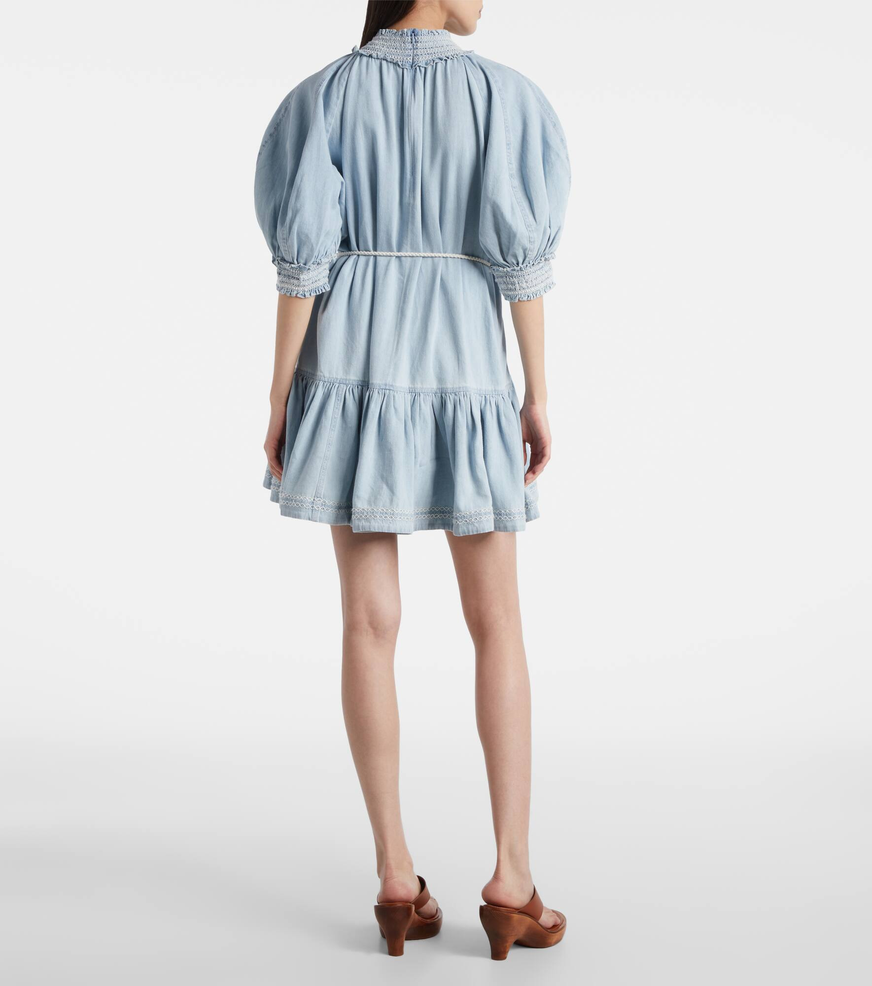 Ascension ruffled denim minidress - 3