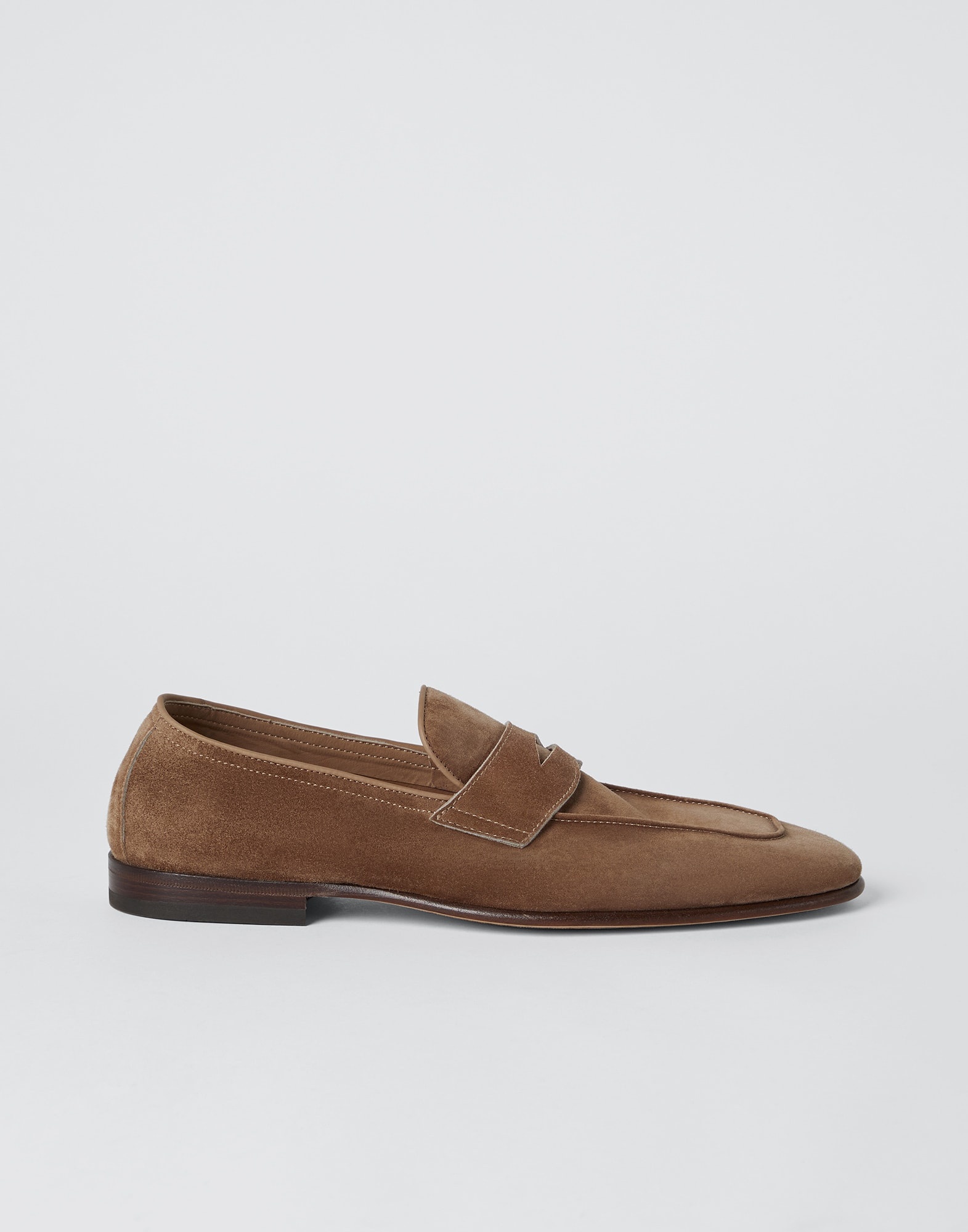 Suede unlined penny loafers - 5