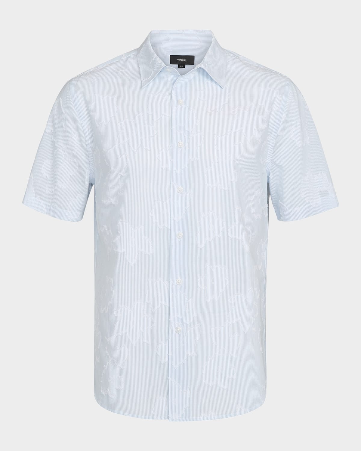 Men's Fil Coupe Floral Stripe Short-Sleeve Shirt - 1