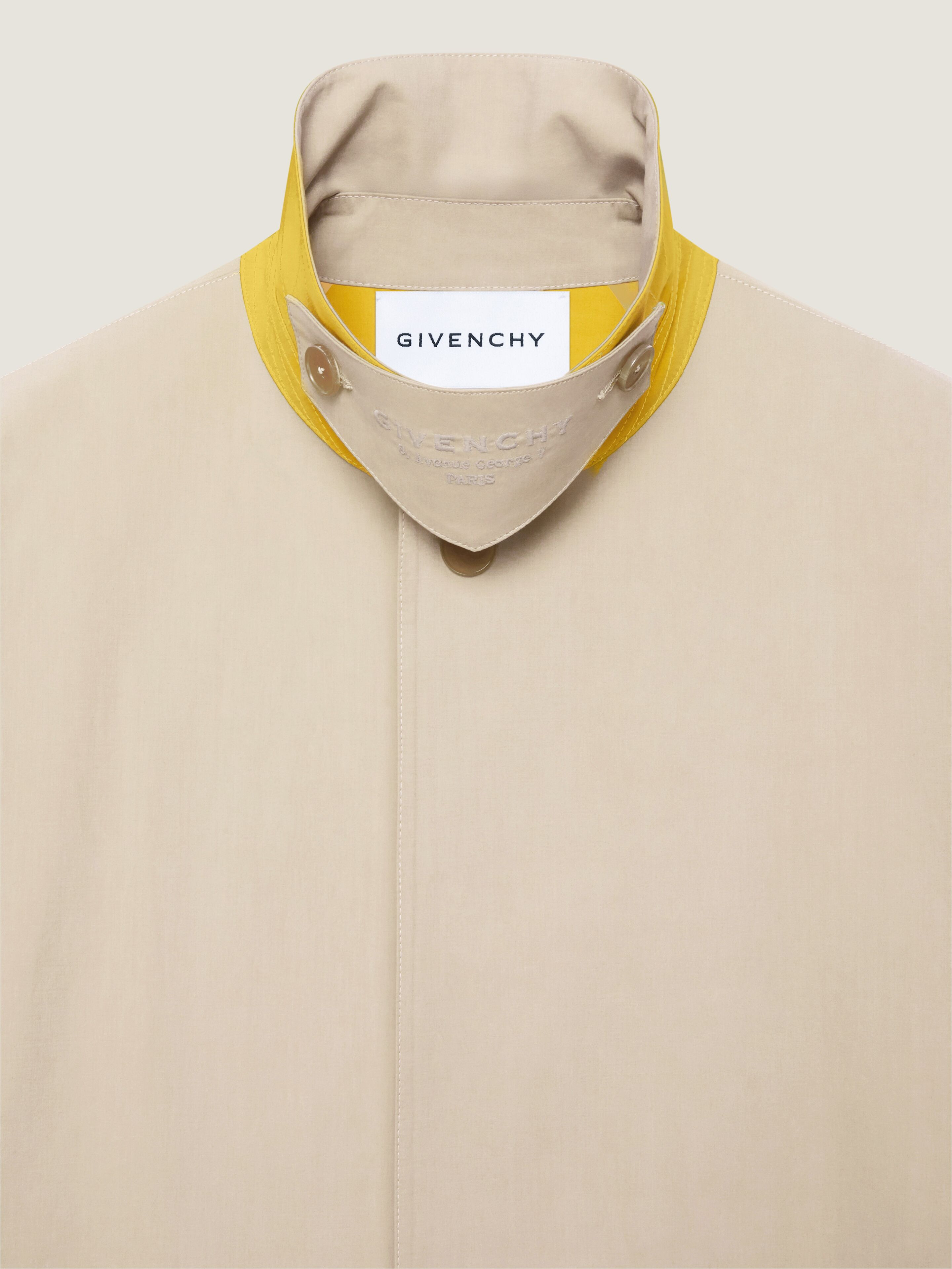 BICOLOR CAR COAT IN COTTON - 4