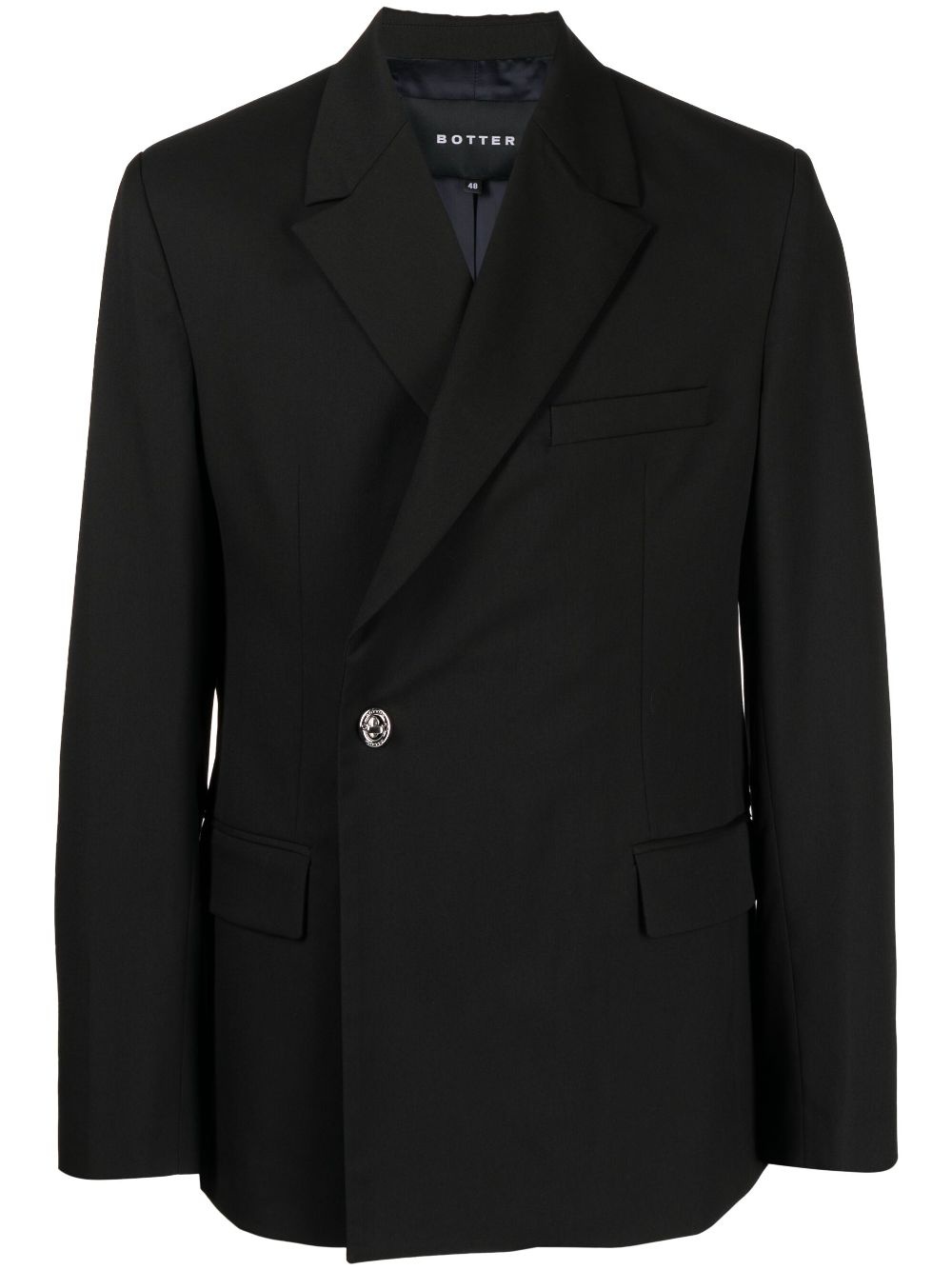 double-breasted tailored blazer - 1