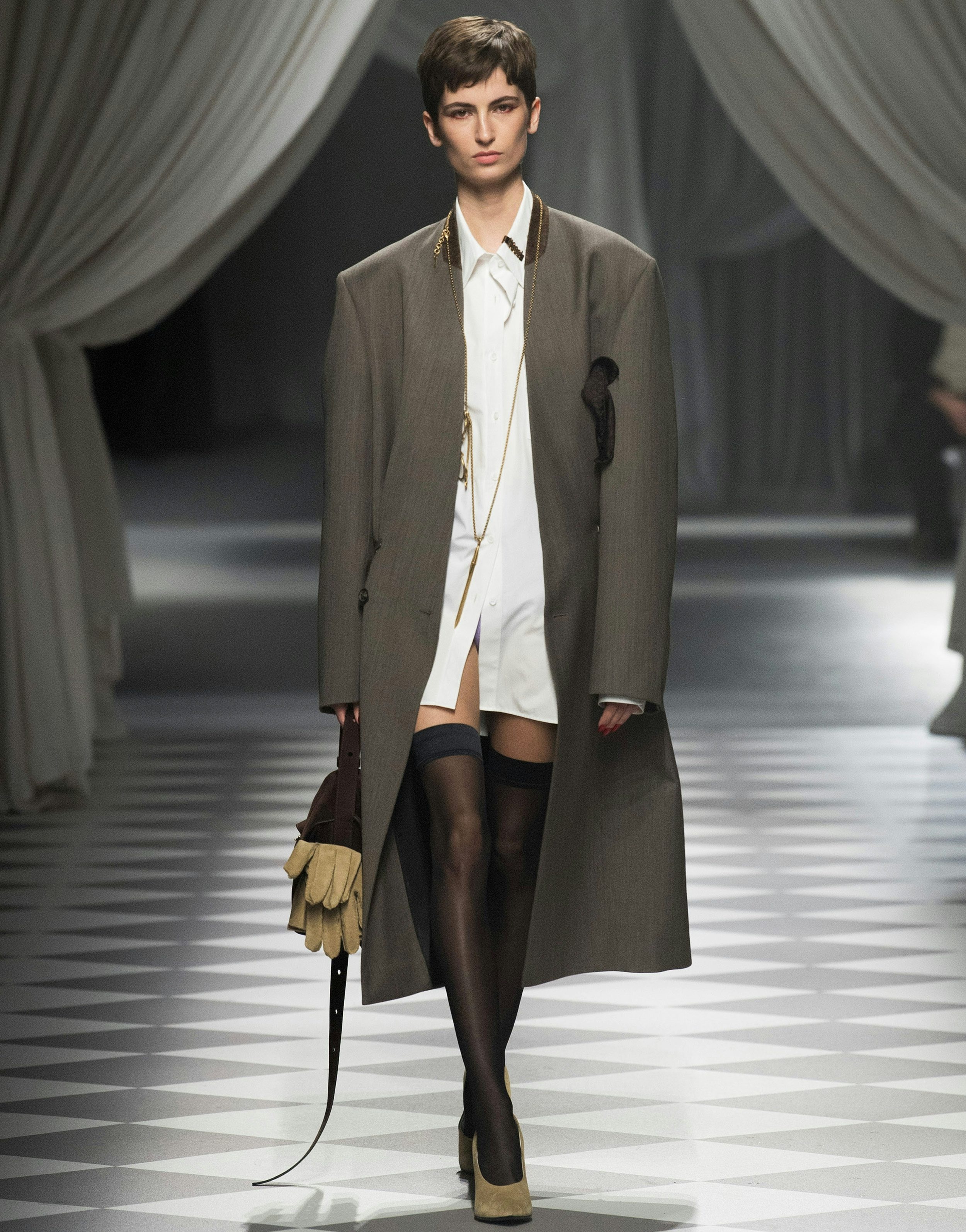 WOOL CANVAS COAT - 3