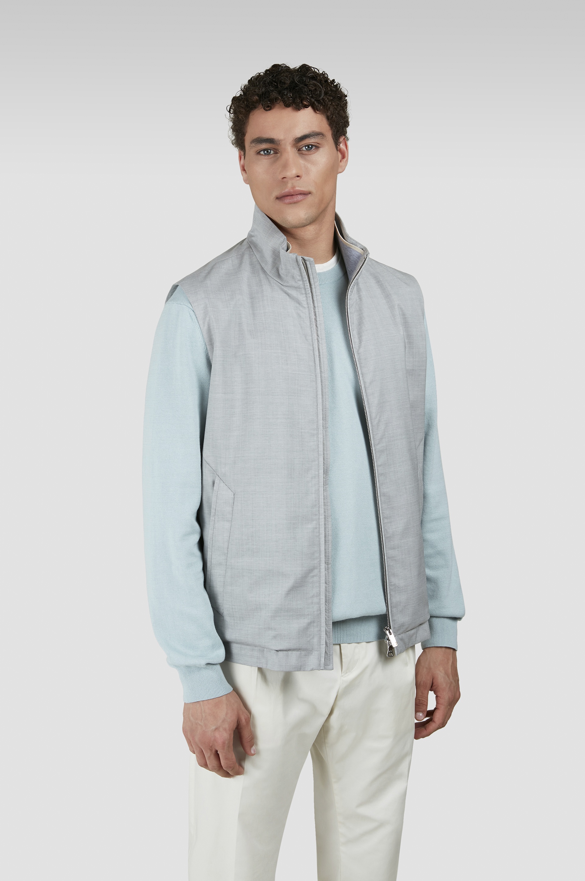 WOOL AND SILK VEST - 8