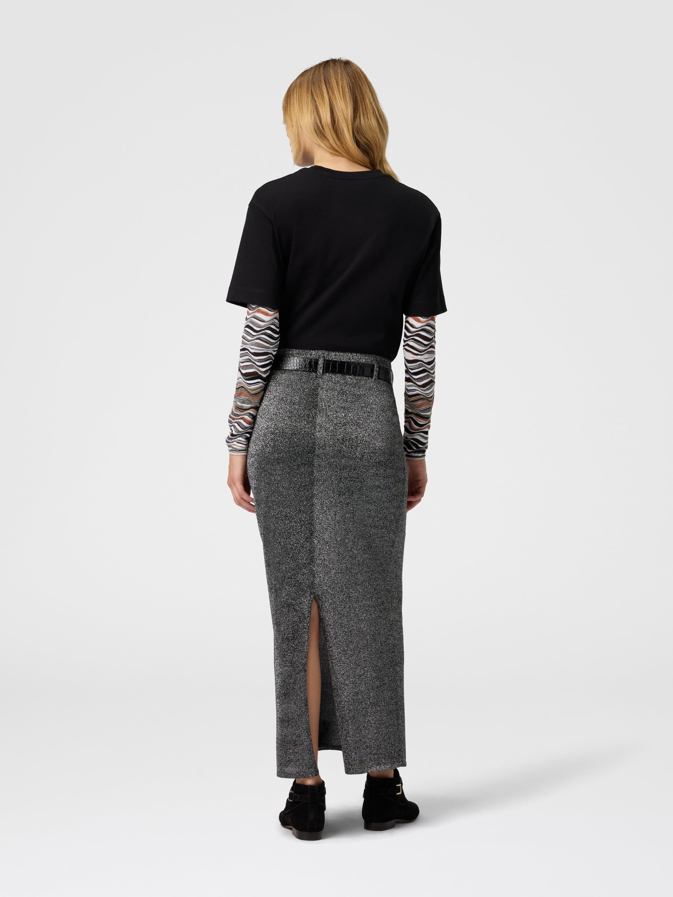 Missoni Long Skirt With Slit in Silver at Nordstrom - 3