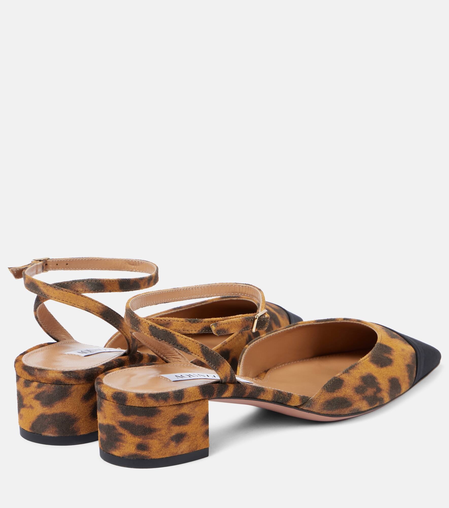 French Flirt 35 leopard-print suede pumps - 3