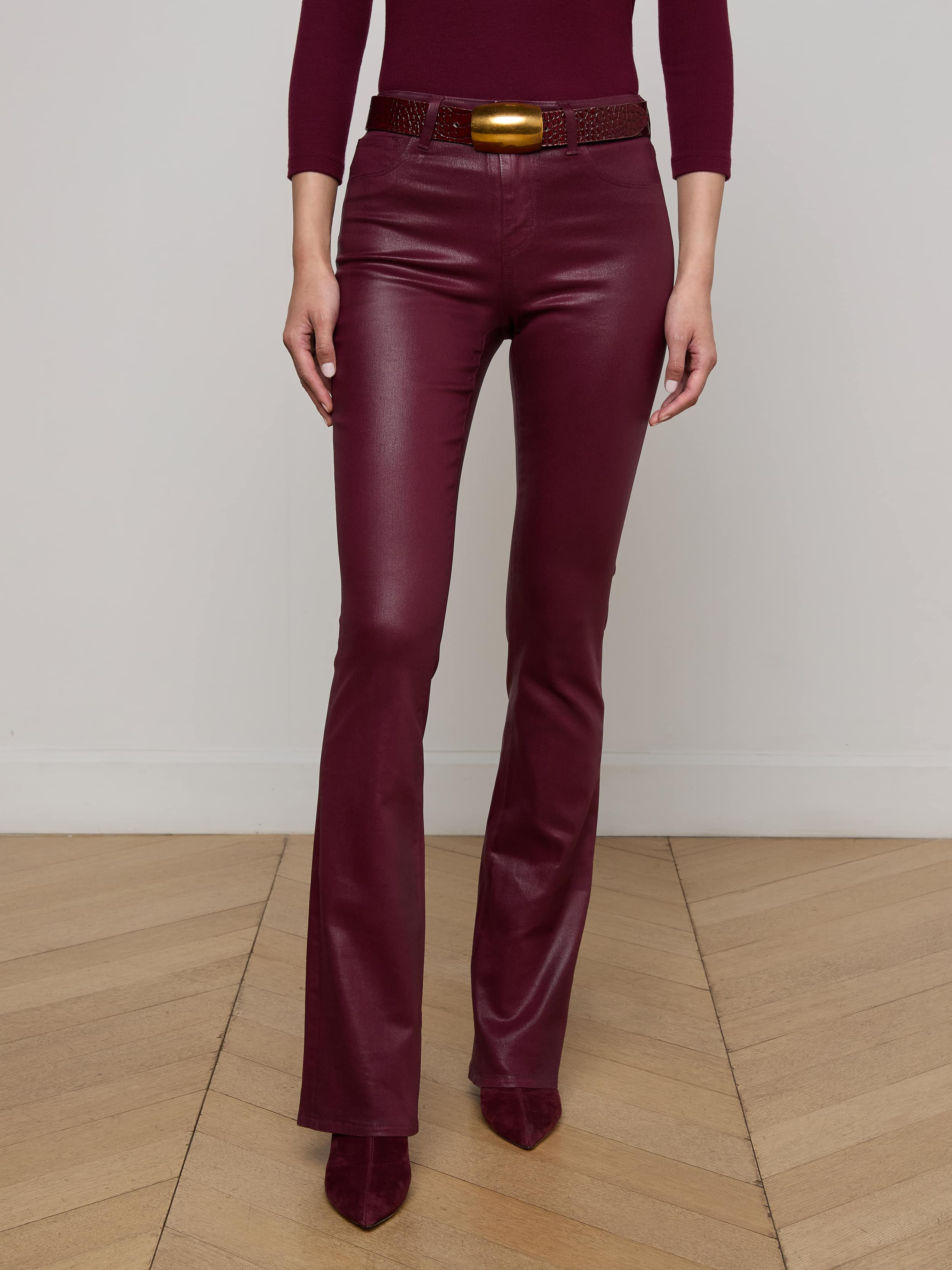 Selma Coated Bootcut Jean - 3