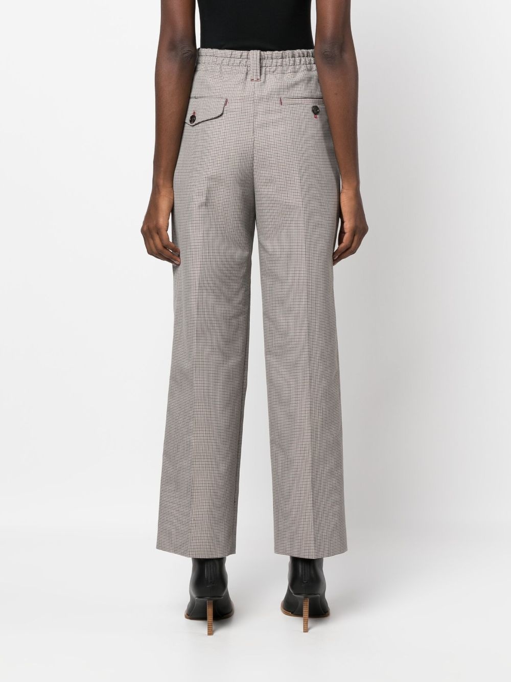 pleated cropped trousers - 4