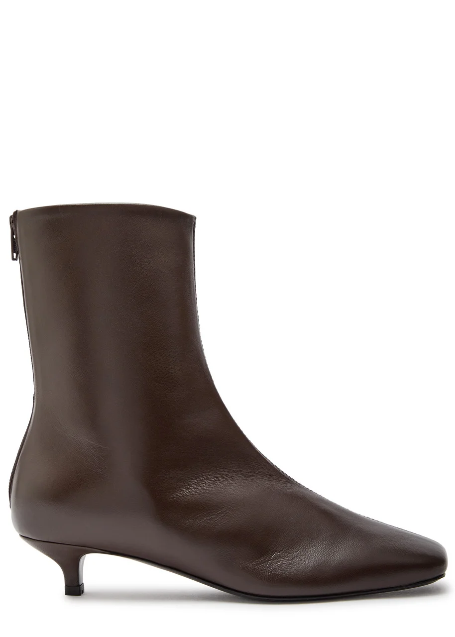 Toteme 30 Nappa Leather Ankle Boots - 1