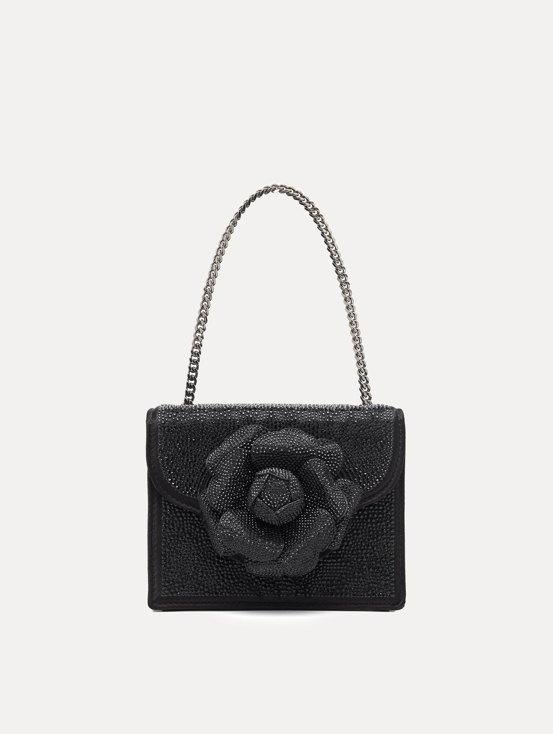 BLACK SWAROVSKI MINI TRO BAG - 3