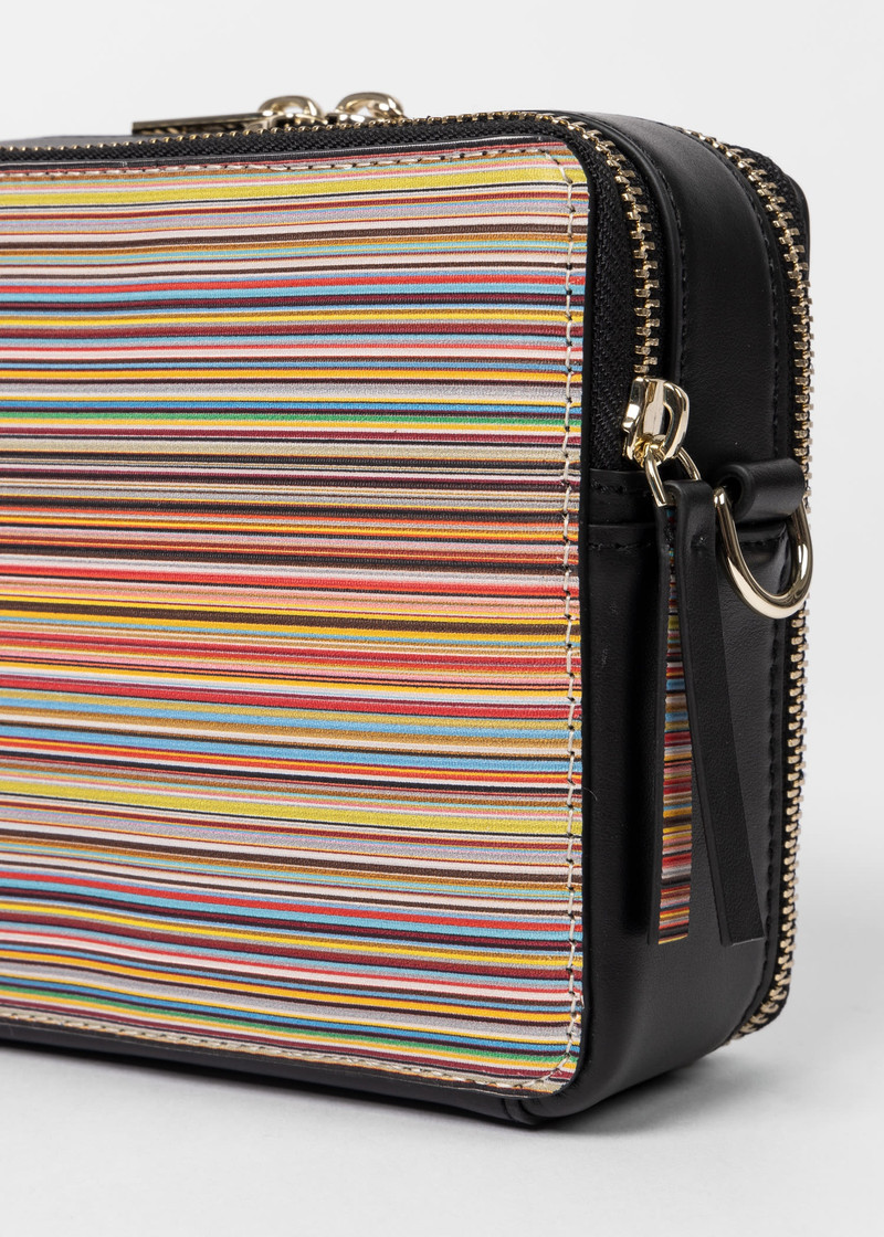 'Signature Stripe' Cross Body Bag 6