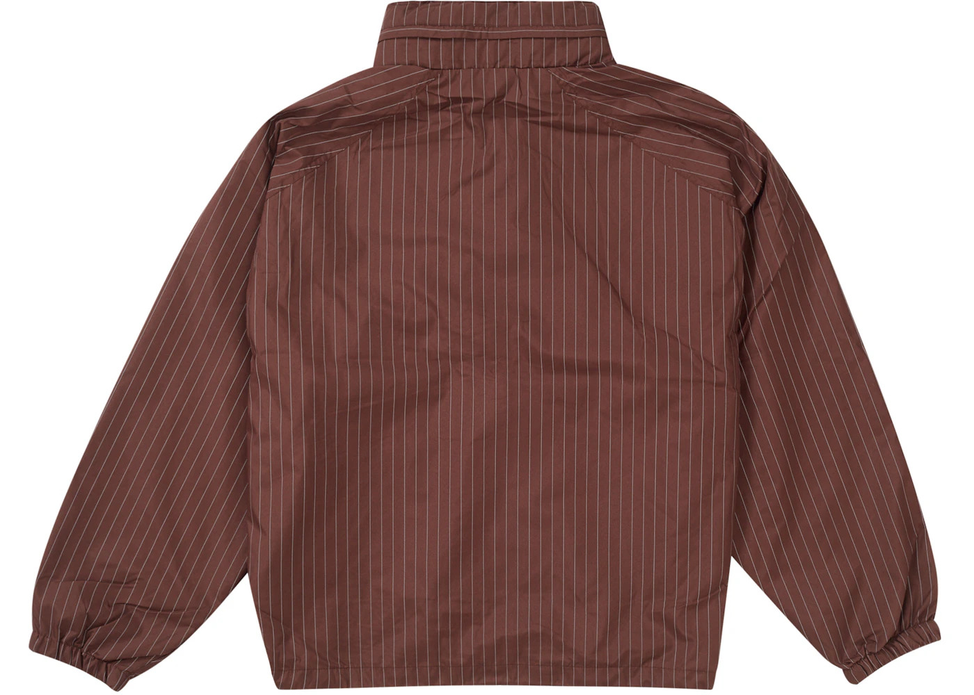 Supreme Reflective Pinstripe Track Jacket Brown - 3
