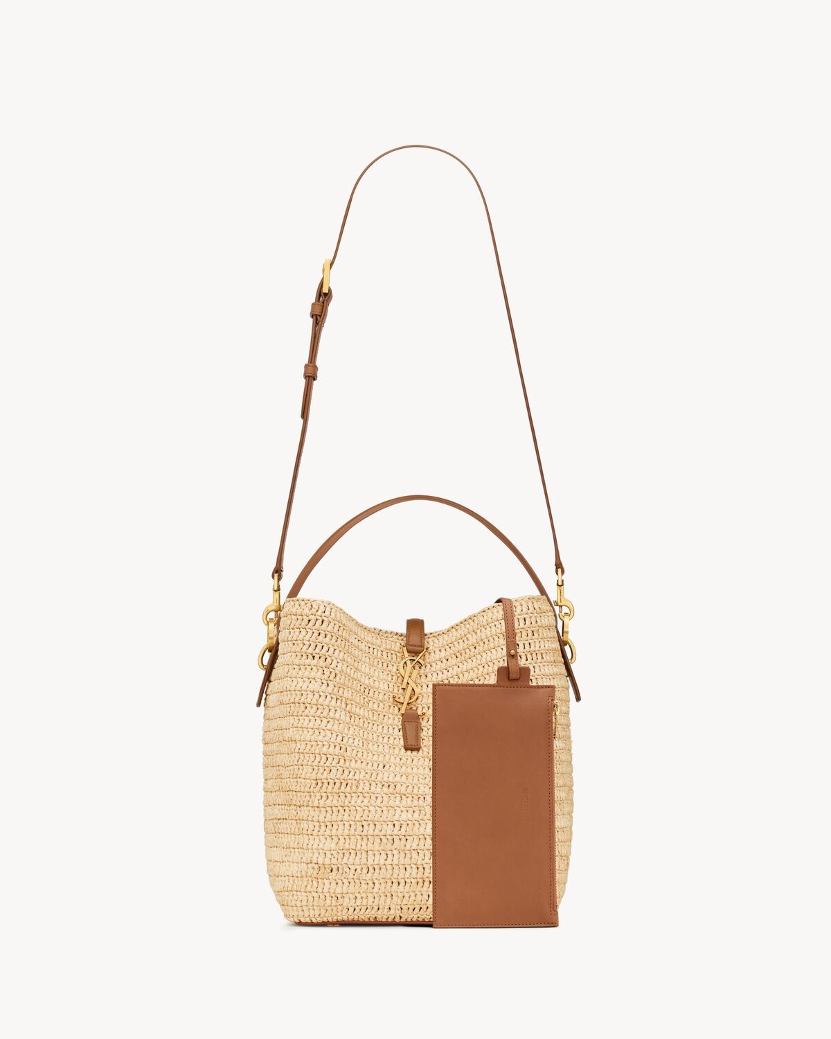 LE 37 IN WOVEN RAFFIA AND VEGETABLE-TANNED LEATHER - 4
