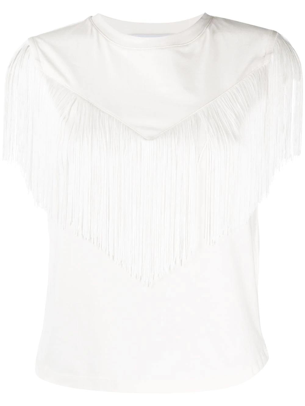 fringed sleeveless top - 1