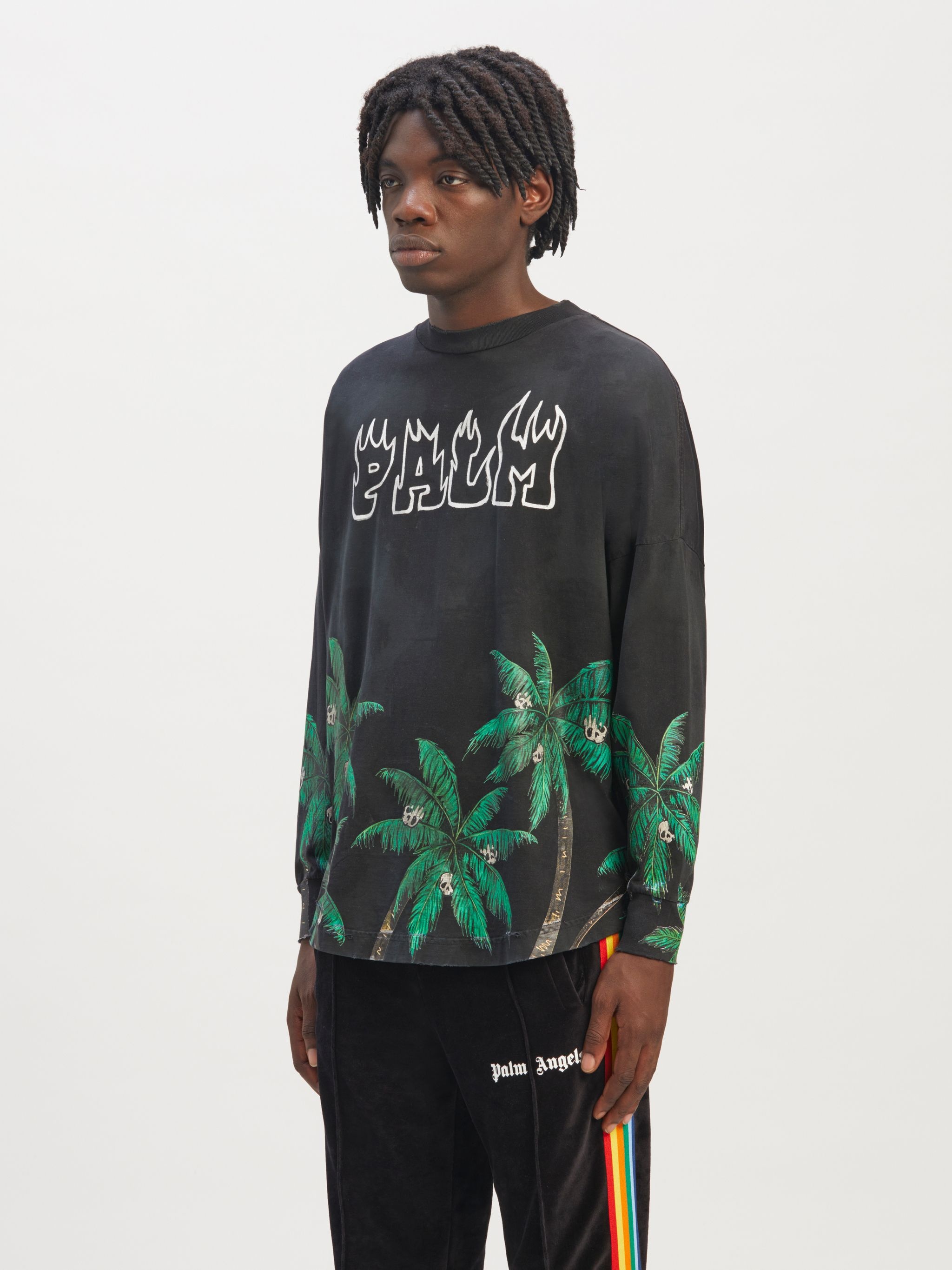 Palms&skull Over T-shirt - 4