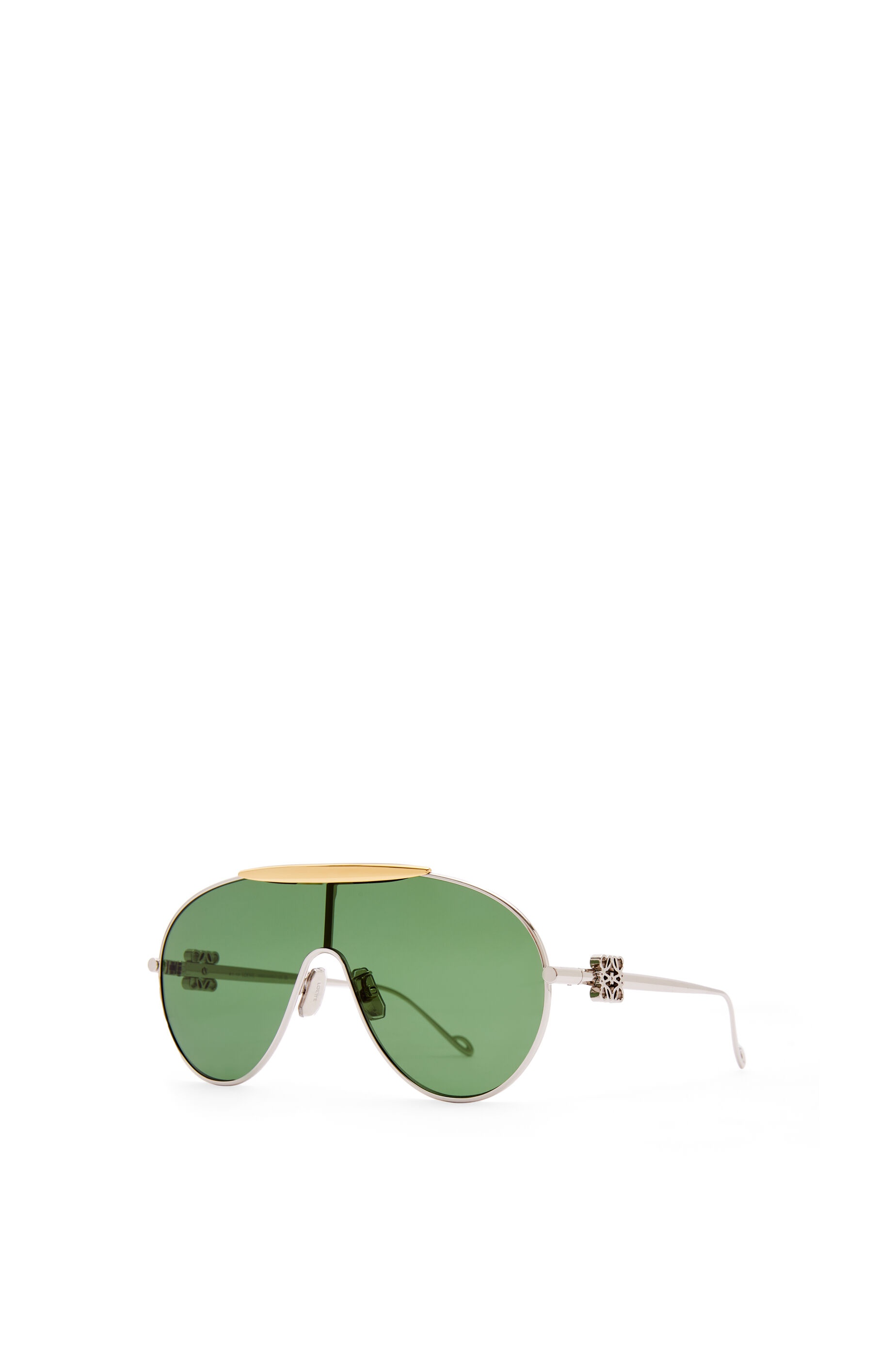 Spoiler aviator mask glasses in metal - 2