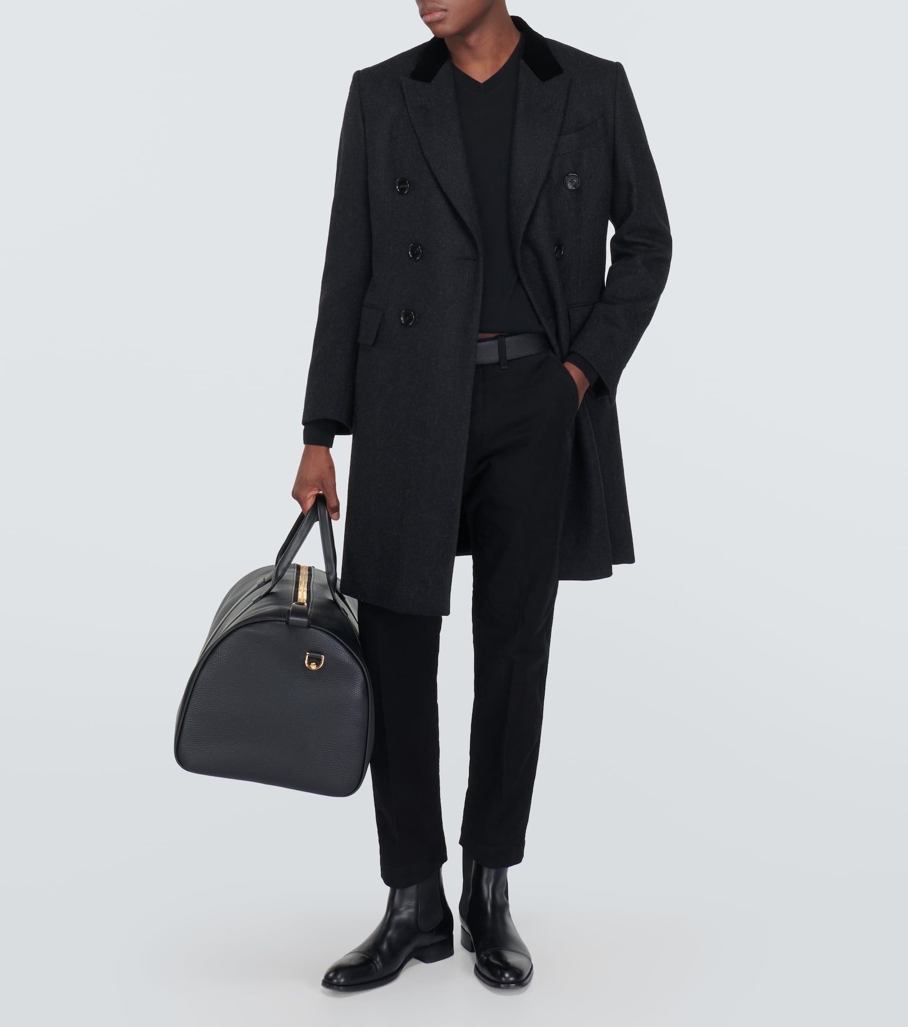 Cotton-blend moleskin chinos - 2