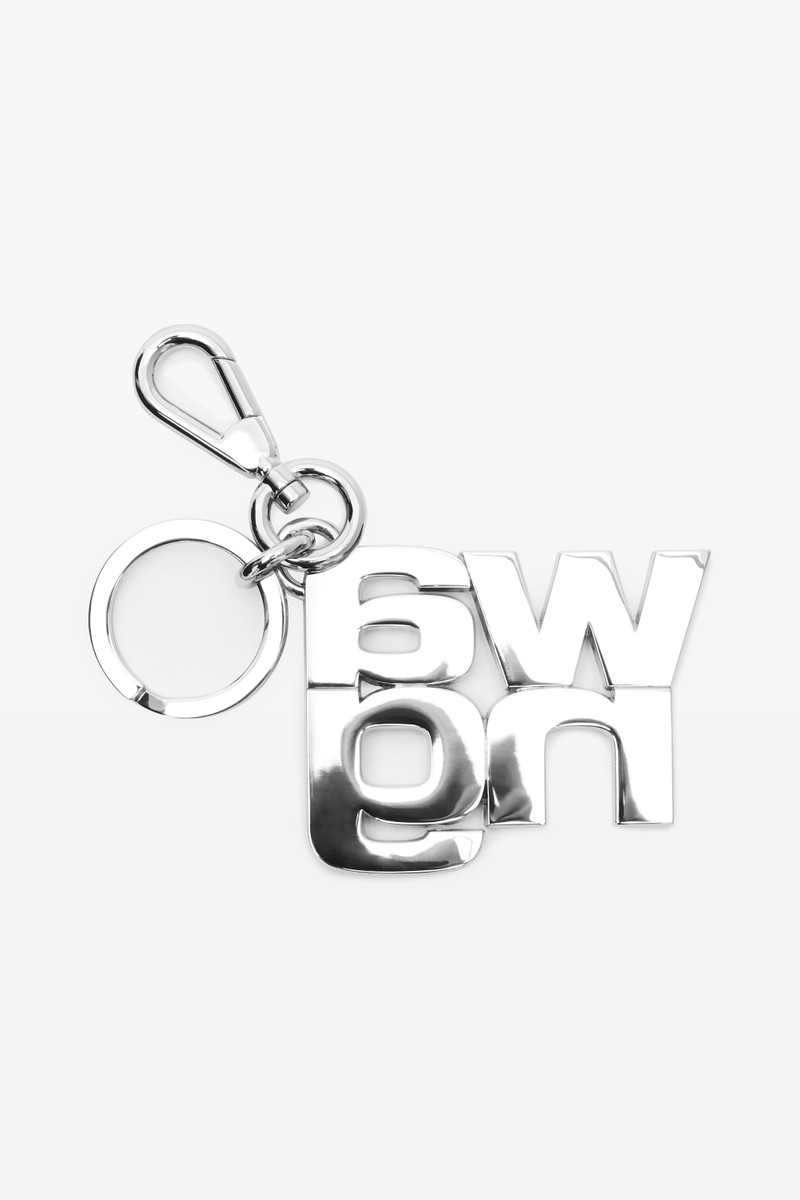 logo diamanté keychain in metal 3