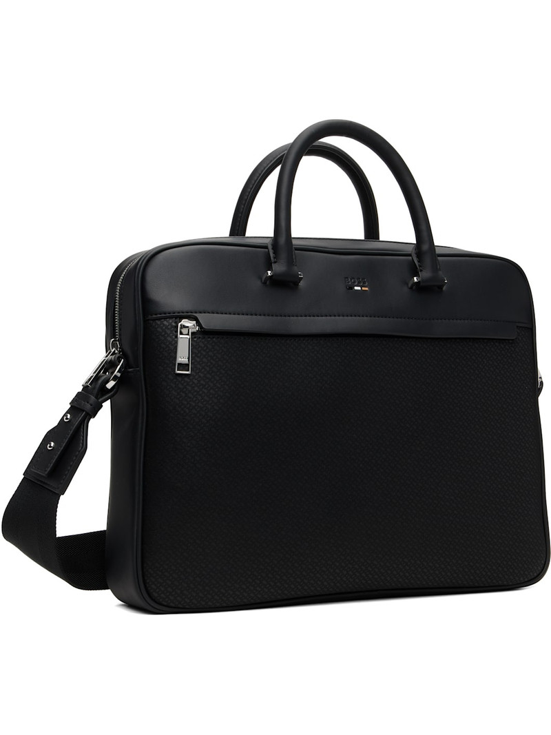 BOSS Black Monogram Print Document Briefcase outlook
