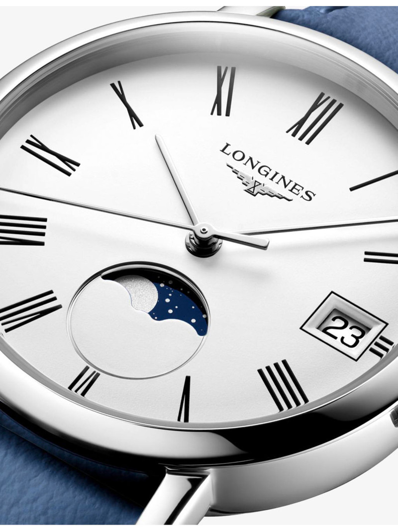 Longines L4.330.4.11.2 Elegant Collection Moonphase Stainless-Steel Quartz Watch outlook