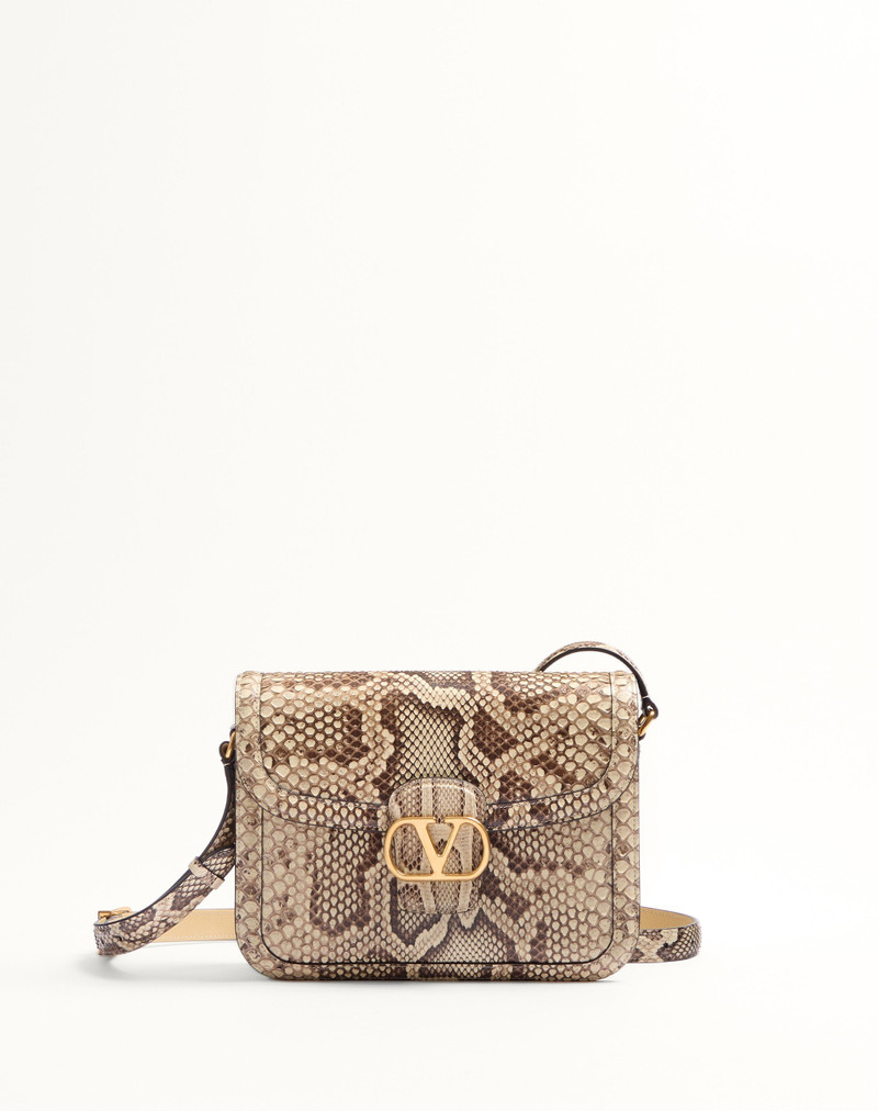 VALENTINO GARAVANI 9TO5 PYTHON SHOULDER BAG - 1