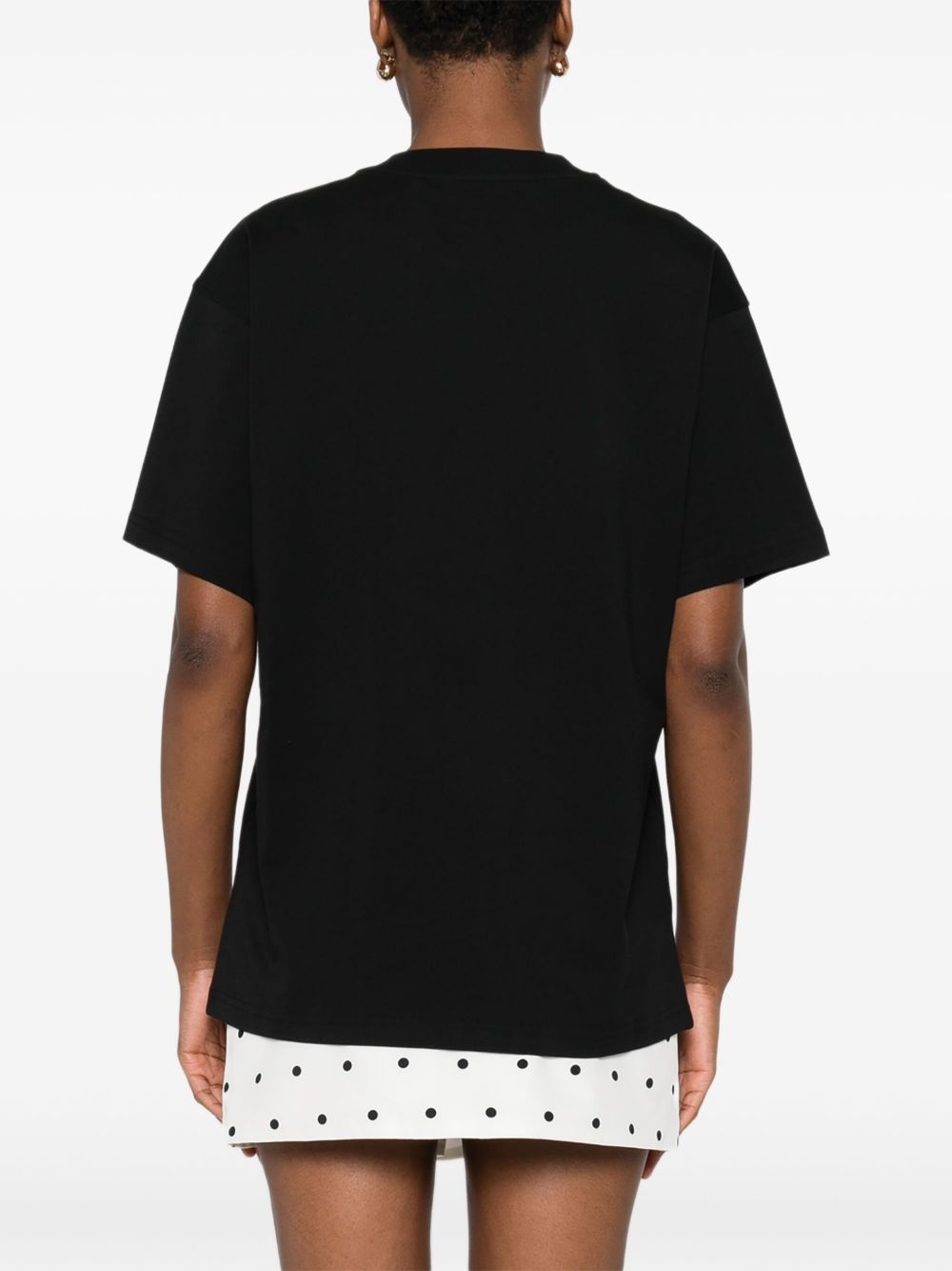 logo cotton T-shirt - 4
