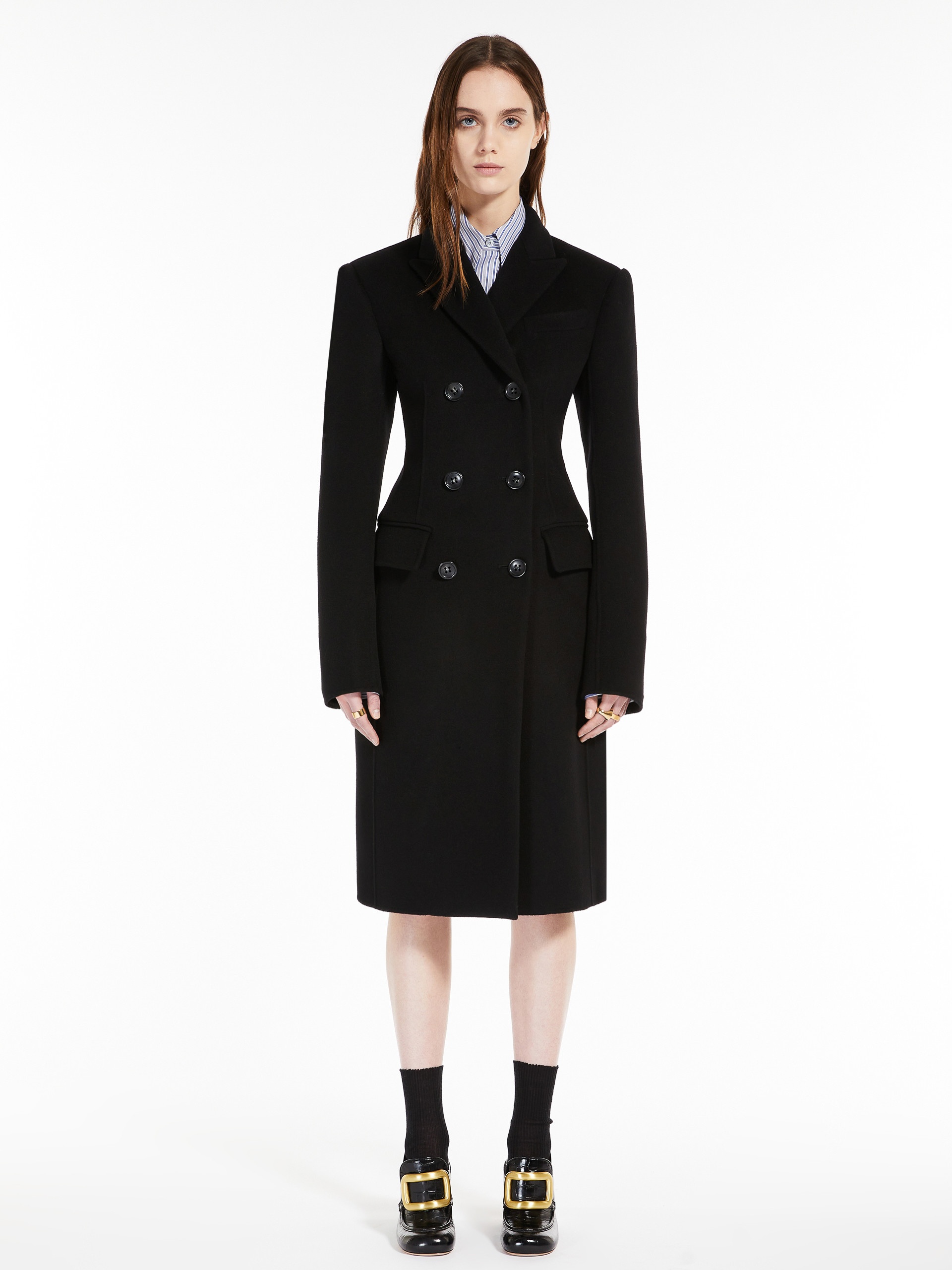 MORGANA Double-faced woollen cloth coat - 3
