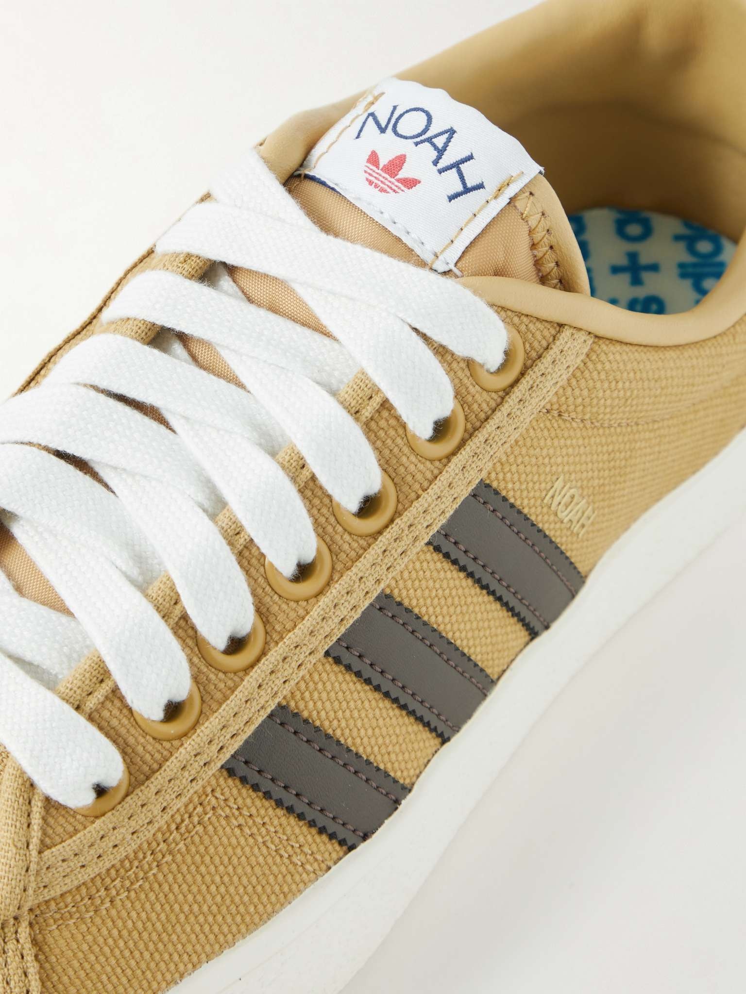 adidas + Noah Adria Leather-Trimmed Canvas Sneakers | REVERSIBLE