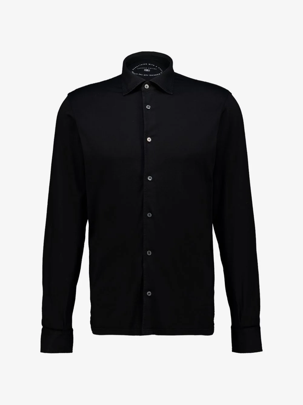 knitted long-sleeve shirt - 1